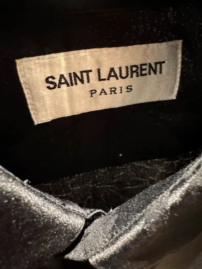 Saint Laurent Paris Saint Laurent Paris size 39 Floral Embroidered Silk Shirt Size US M / EU 48-50 / 2 - 4 Thumbnail