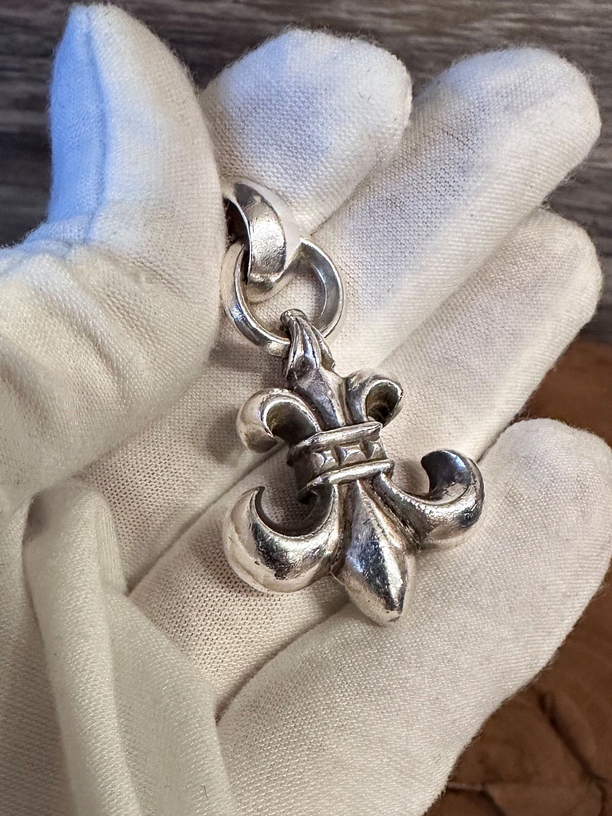 Chrome Hearts Fleur de Lis Pendant Necklace - Sterling