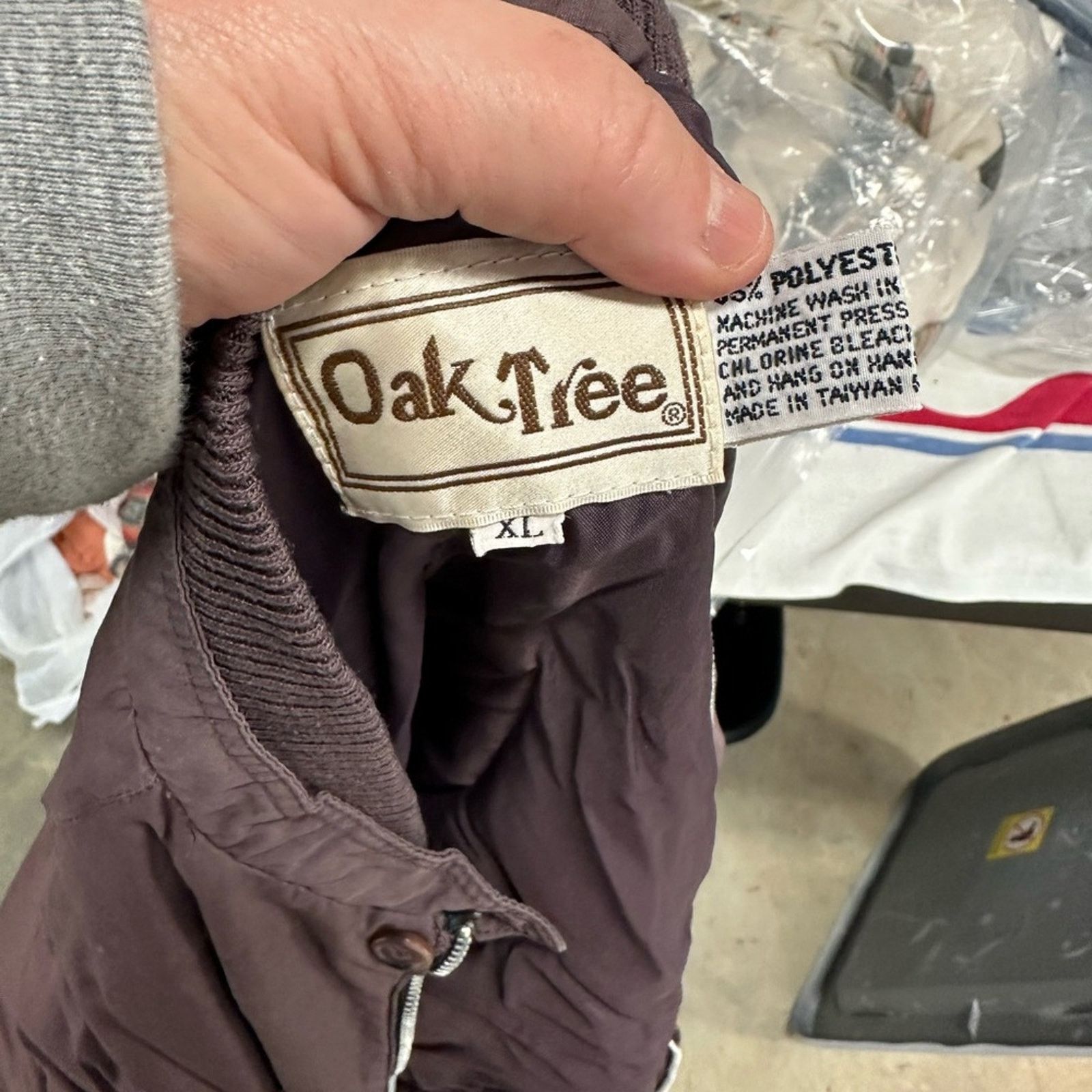Vintage Vintage 80’s Oak Tree “Members Only” Bomber Jacket Size XL / US 12-14 / IT 48-50 - 3 Thumbnail