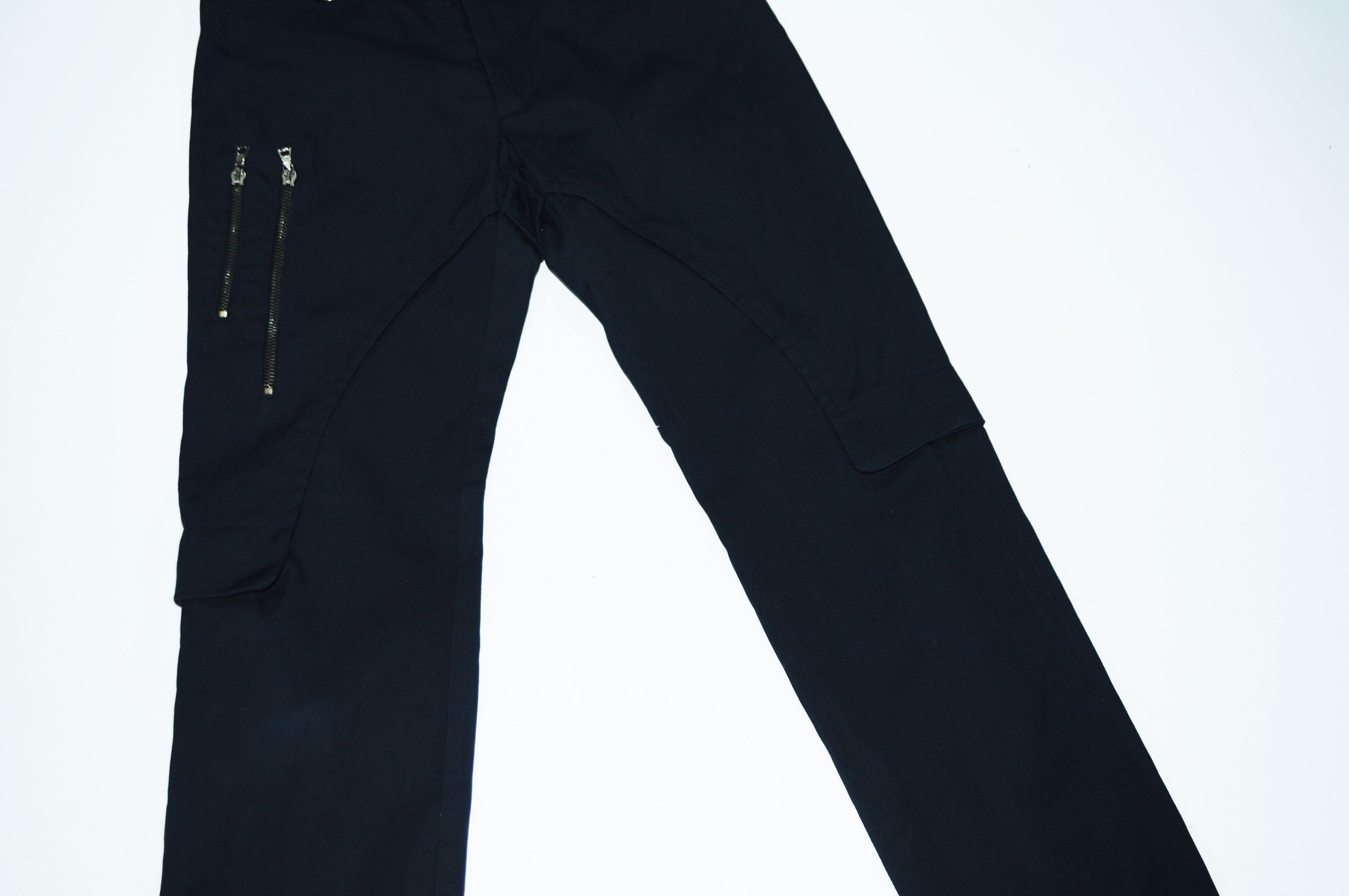 Gazzarrini Gazzarrini Uomo Black Cotton Cargo Pants Size 46 W30 L30 Size US 30 / EU 46 - 4 Thumbnail