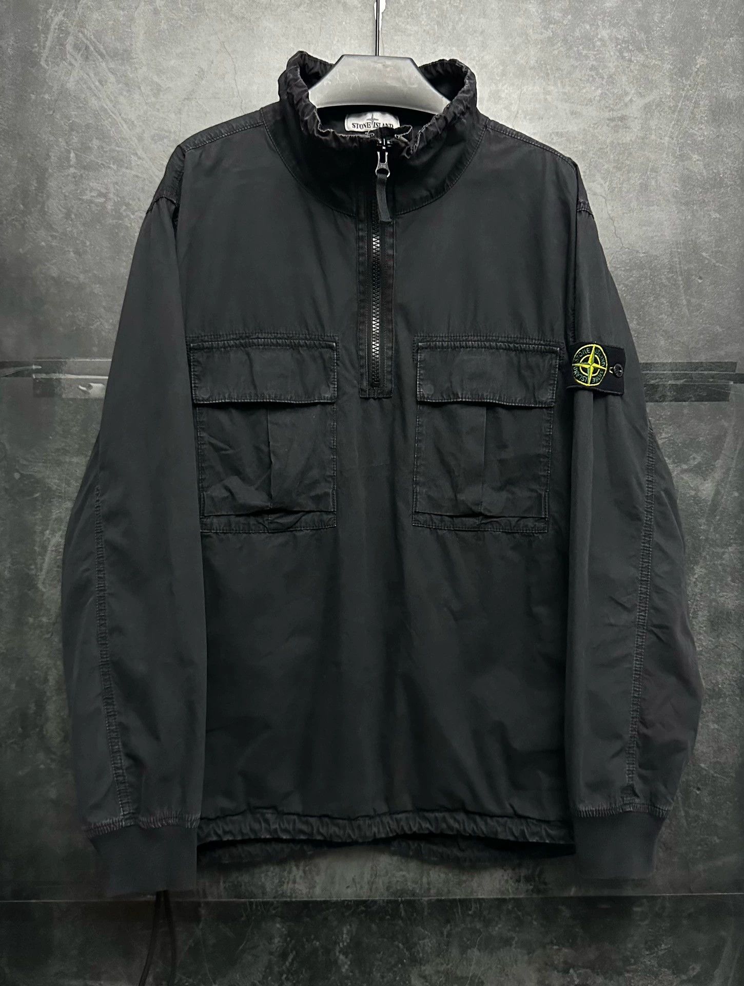 Stone Island Stone Island 19FW HalfZip Chimney 2Pkt Black XL Size US XL / EU 56 / 4 - 2 Thumbnail