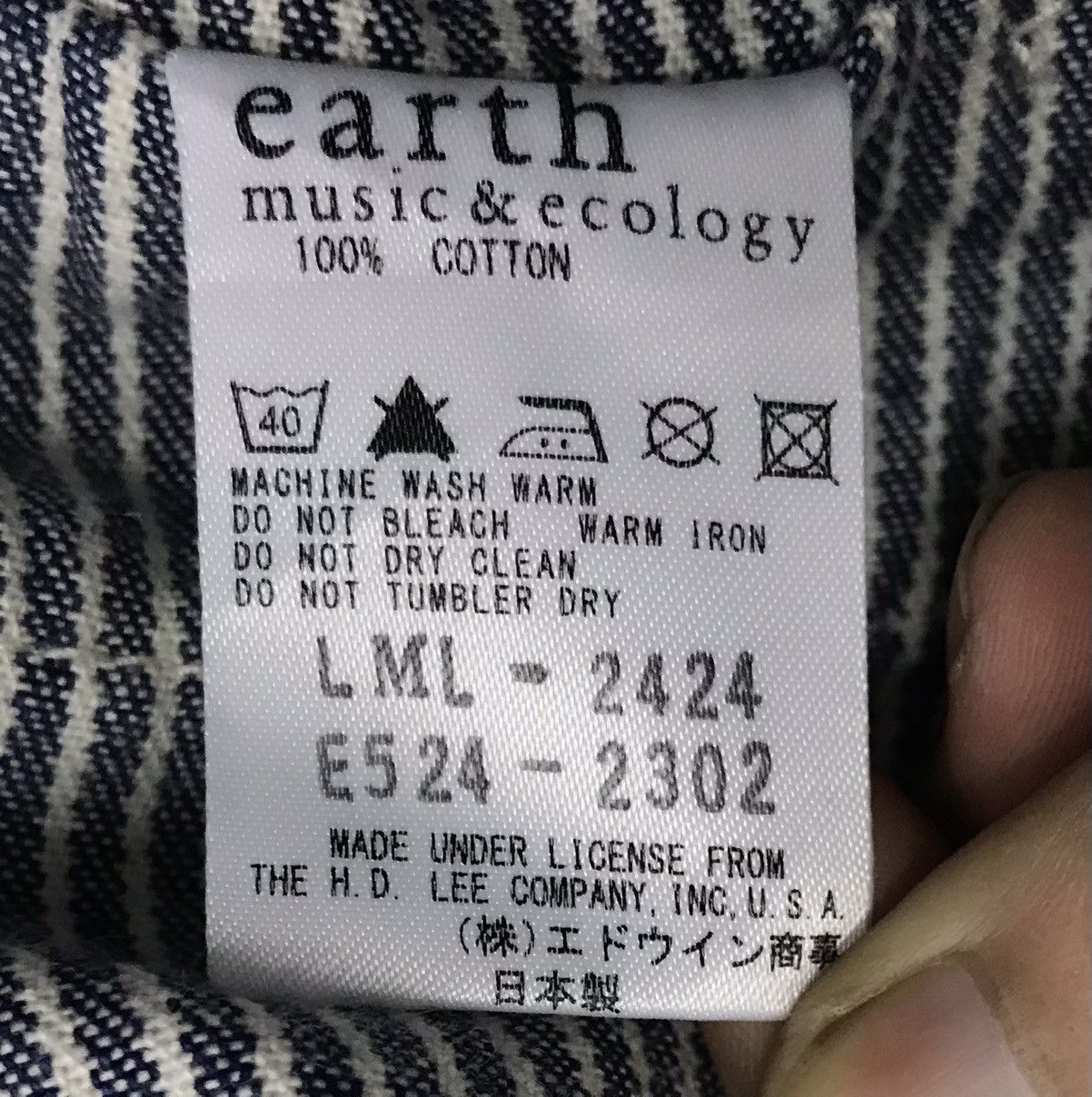 Japanese Brand × Vintage Vintage Earth Music&Ecology Violet Label Overalls Size US 36 / EU 52 - 11 Thumbnail