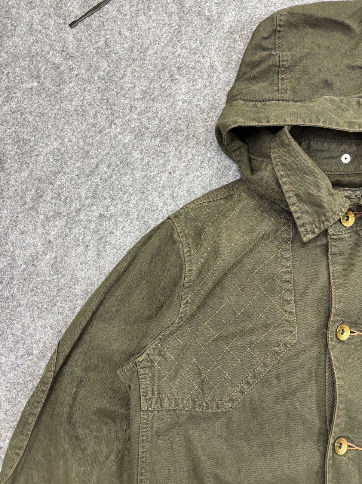 Edwin 💥Archival💥Edwin Guerilla Style HBT Fabric Jacket F919 Size US L / EU 52-54 / 3 - 5 Thumbnail