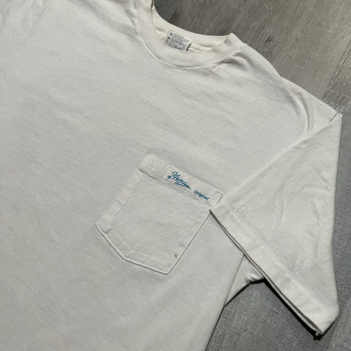 Hanes VTG M Hoffman 1980s Humpbacks World Whales Ocean Art Shirt Size US L / EU 52-54 / 3 - 4 Thumbnail