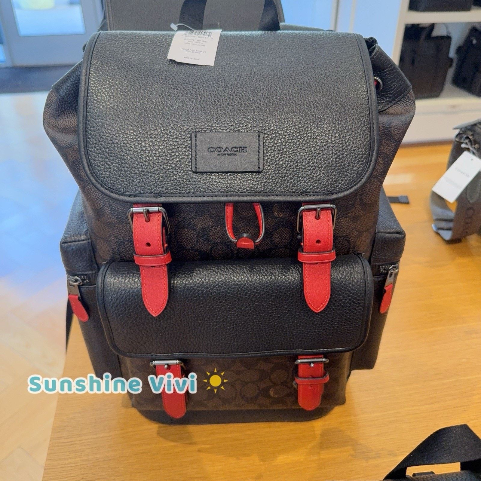 Coach NWT Coach MEN's Sprint Backpack Canvas Gunmetal CCG13 | Grailed