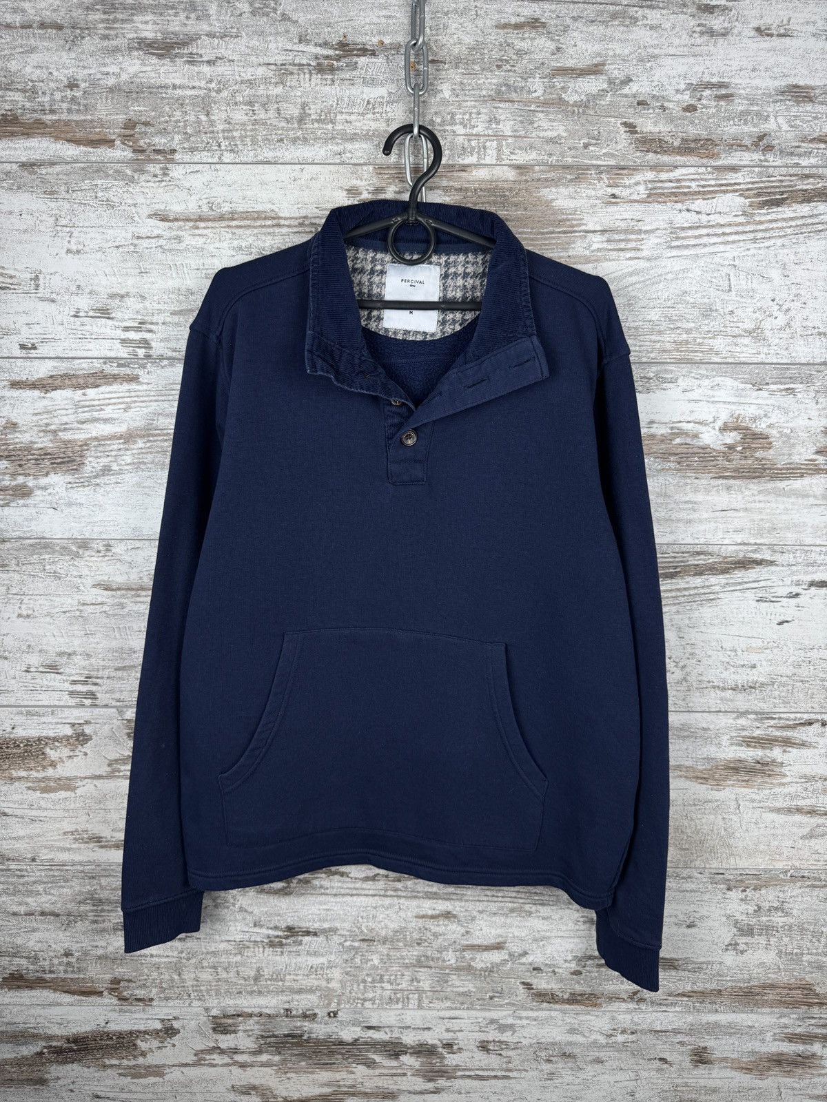 Percival Mens Vintage Percival zip sweatshirt knitted jacket navy Size US M / EU 48-50 / 2 - 1 Thumbnail