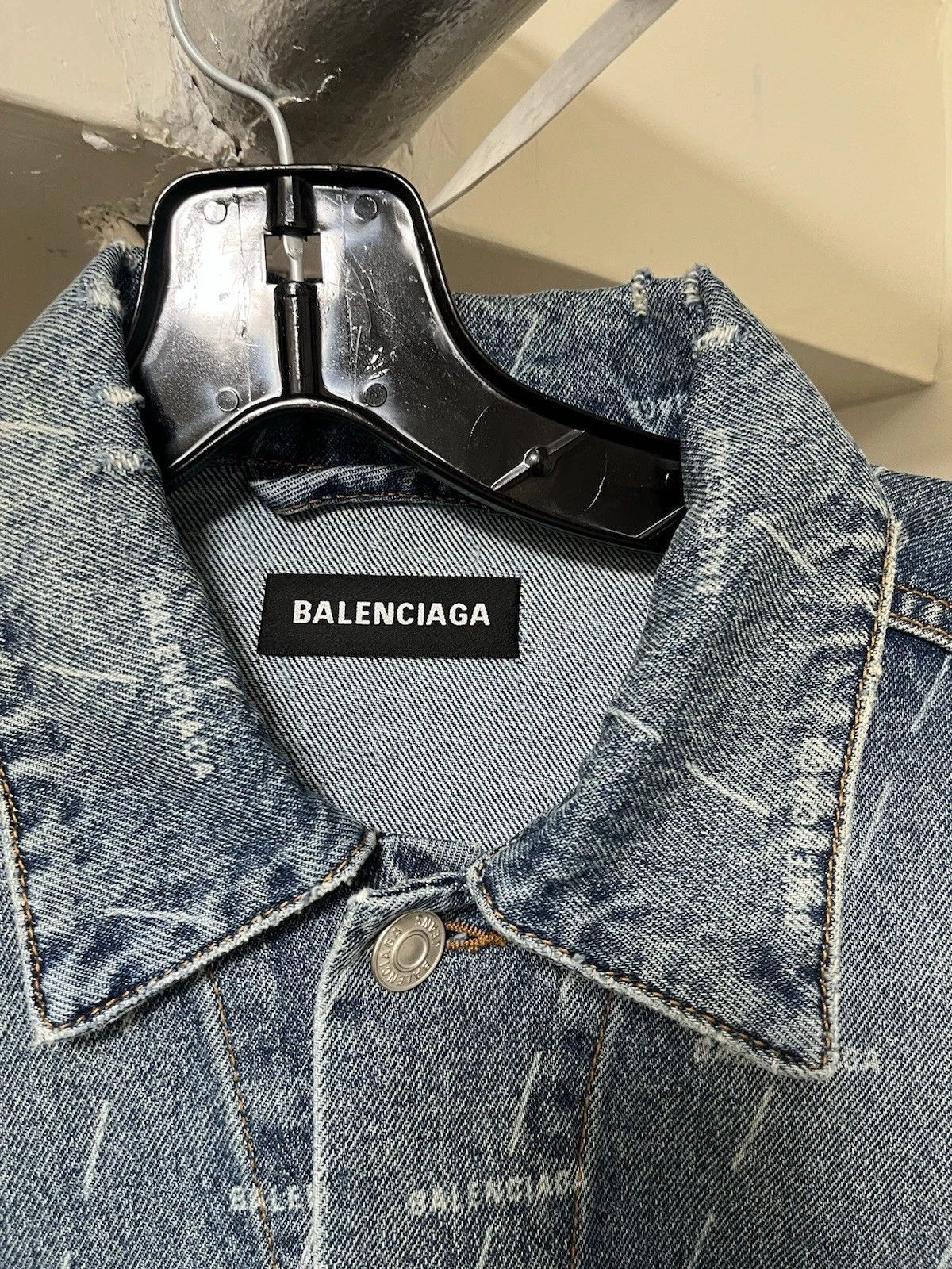 Balenciaga Balenciaga Denim Jacket Size US M / EU 48-50 / 2 - 17 Thumbnail