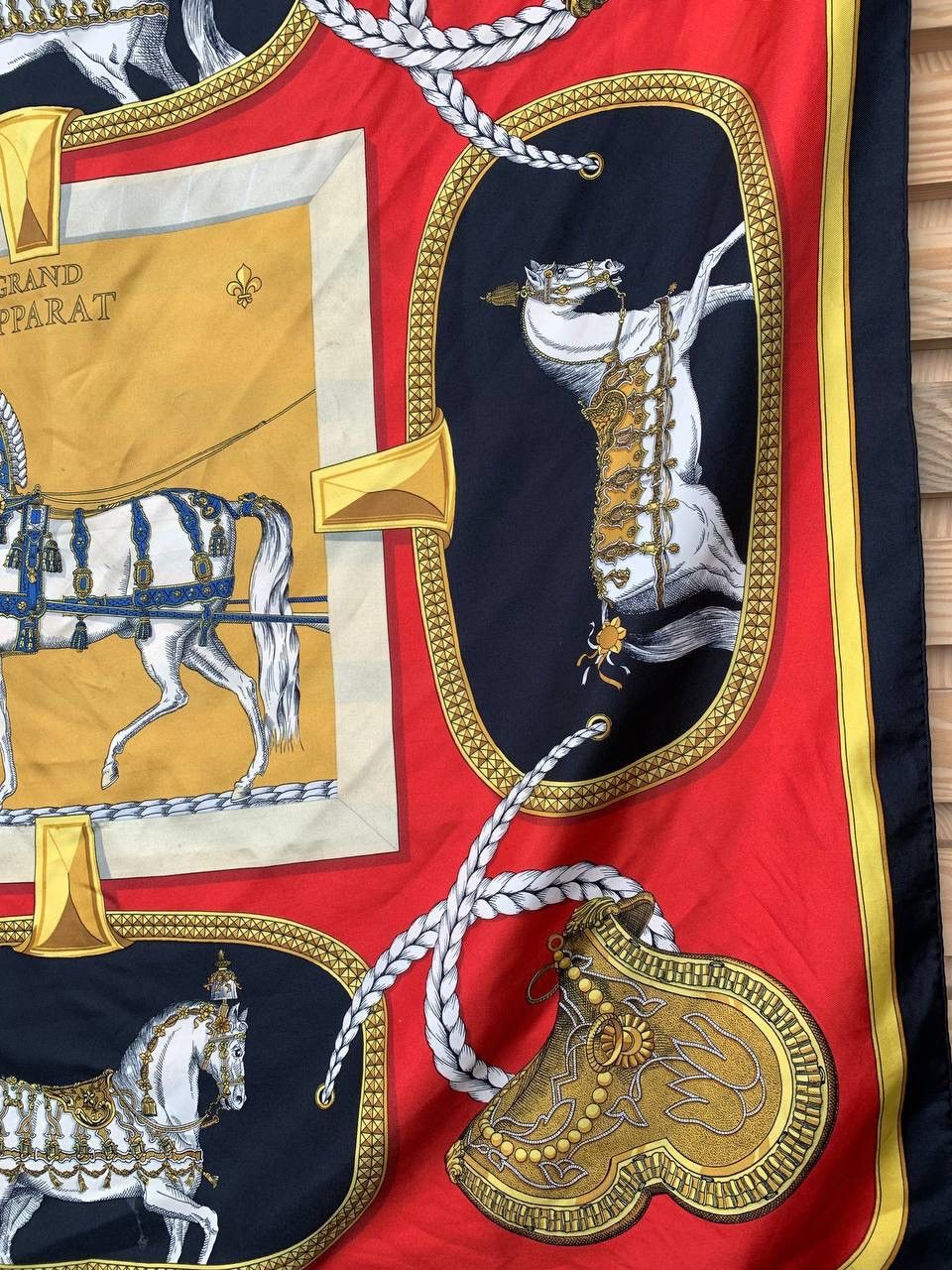 Hermes Hermes Grand Apparat by Jacques Eudal Silk Scarf Size ONE SIZE - 7 Thumbnail
