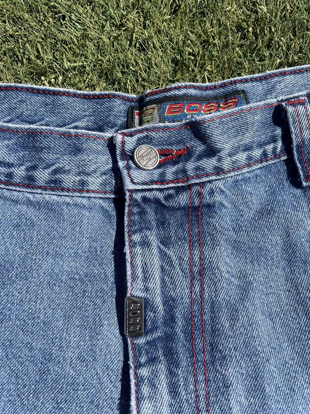 Other Vintage 90s Y2K boss jefe baggy wide leg denim shorts punk Size US 40 / EU 56 - 3 Thumbnail