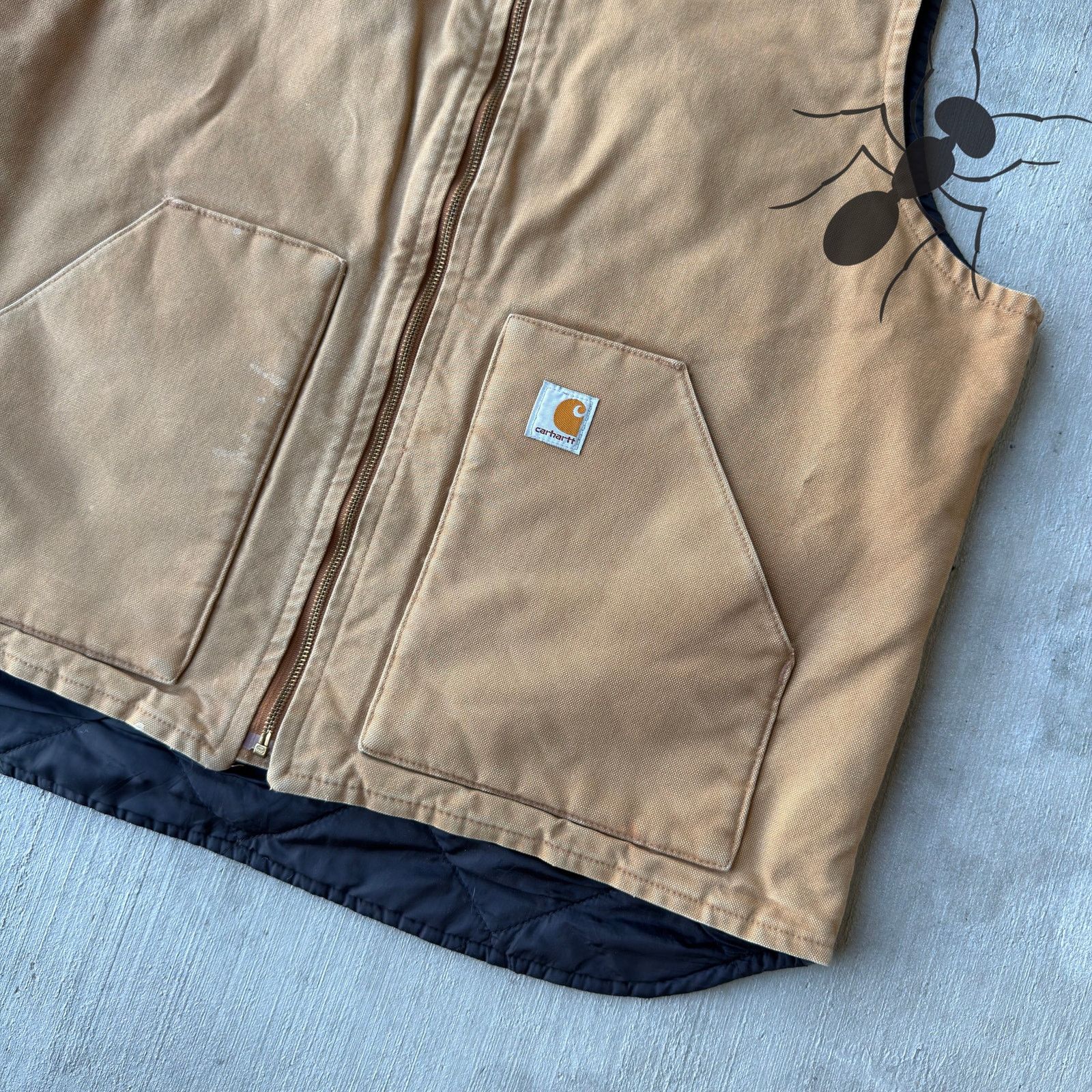 Carhartt × Vintage Carhartt V01 brown quilted work wear vest Size US XL / EU 56 / 4 - 2 Thumbnail