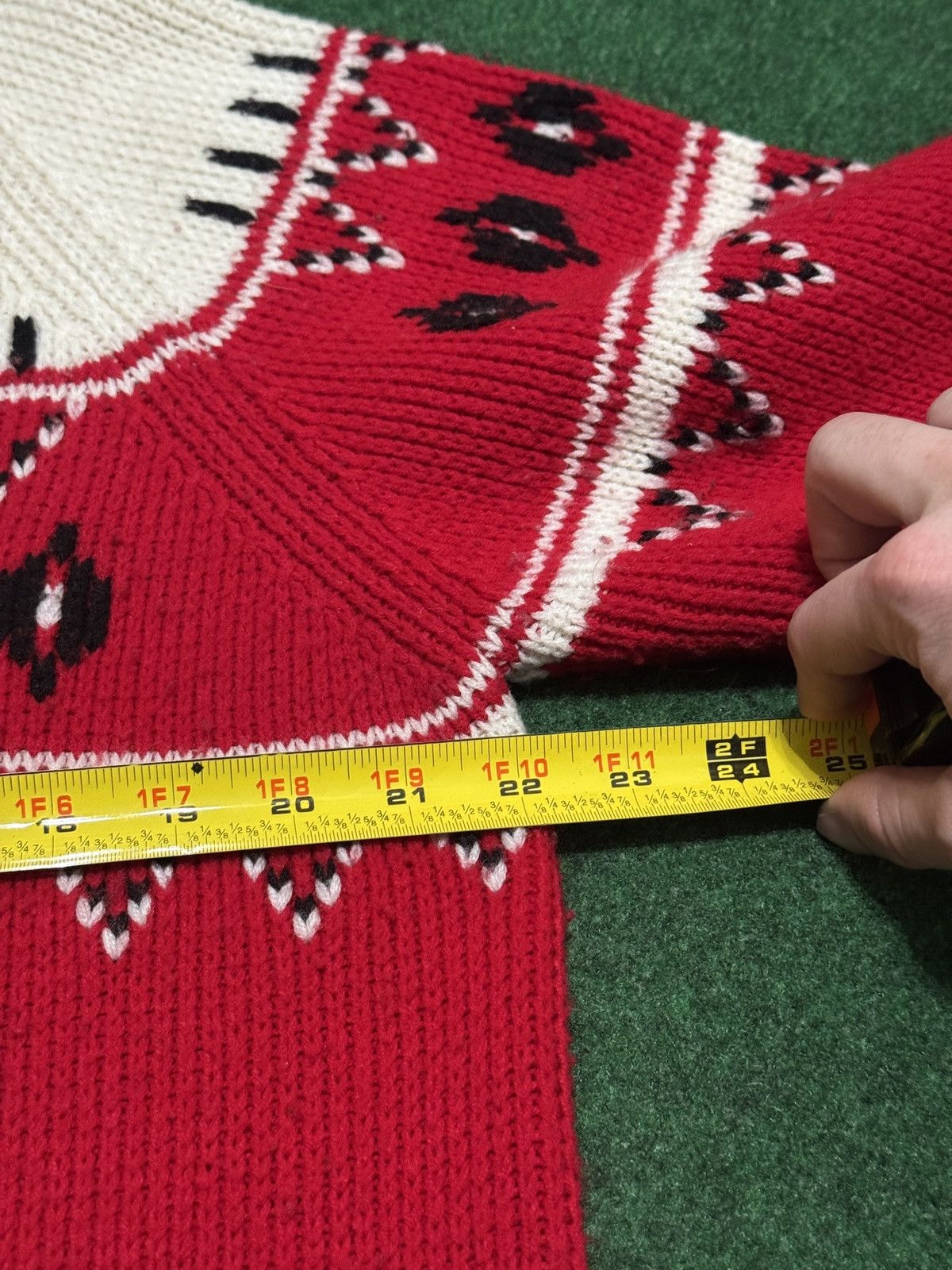 Vintage Vintage Mancraft 70s Nordic Knit Large 22x25 Retro Sweater Size L / US 10 / IT 46 - 6 Thumbnail