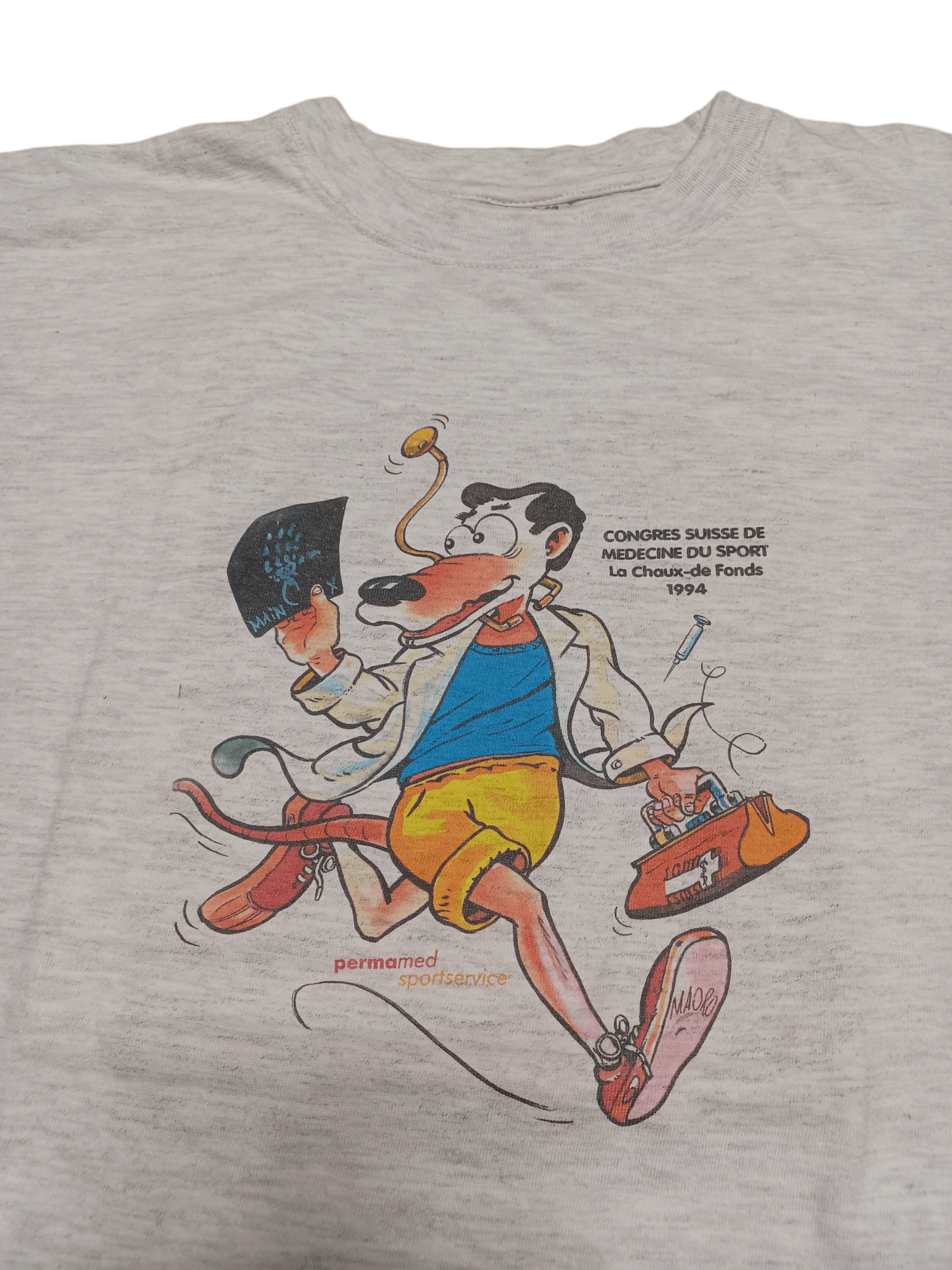 Other 1994 SPORTS MEDICINE CONGRESS SWITZERLAND VINTAGE TEE Size US XL / EU 56 / 4 - 2 Thumbnail
