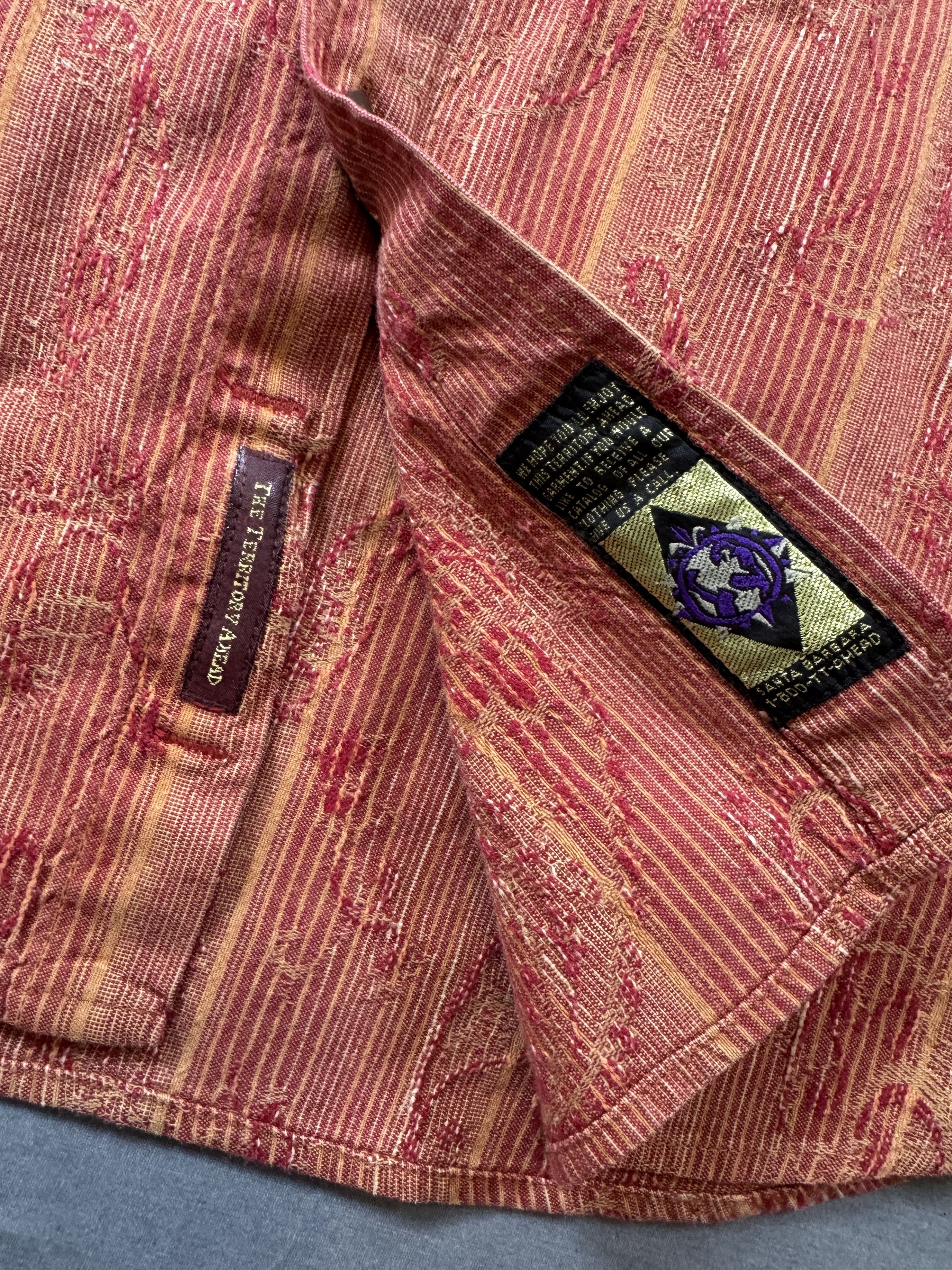 The Territory Ahead The Territory Ahead Shirt Cotton Woven Button Down Paisley Size US XL / EU 56 / 4 - 4 Thumbnail