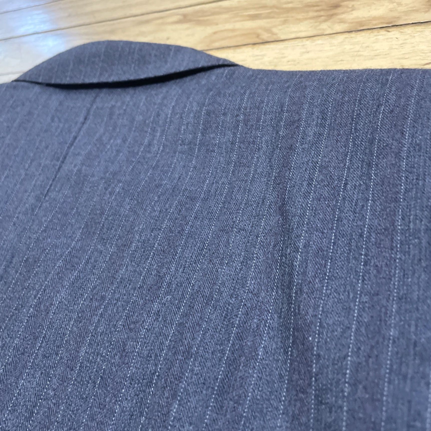 VINTAGE Giorgio Armani MANI Sport Coat Jacket Men 41R Wool Dark Gray Red Italy Blazer