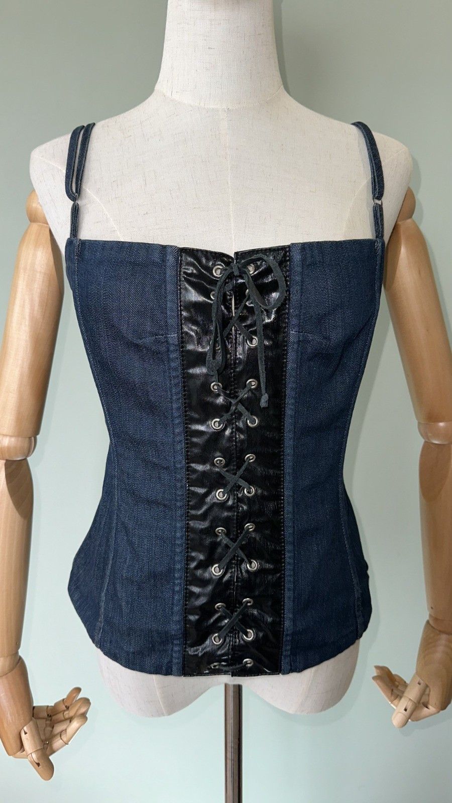 Dolce & Gabbana Dolce & Gabbana Women's Vintage Blue Denim Corset 2002 Size M / US 6-8 / IT 42-44 - 3 Thumbnail