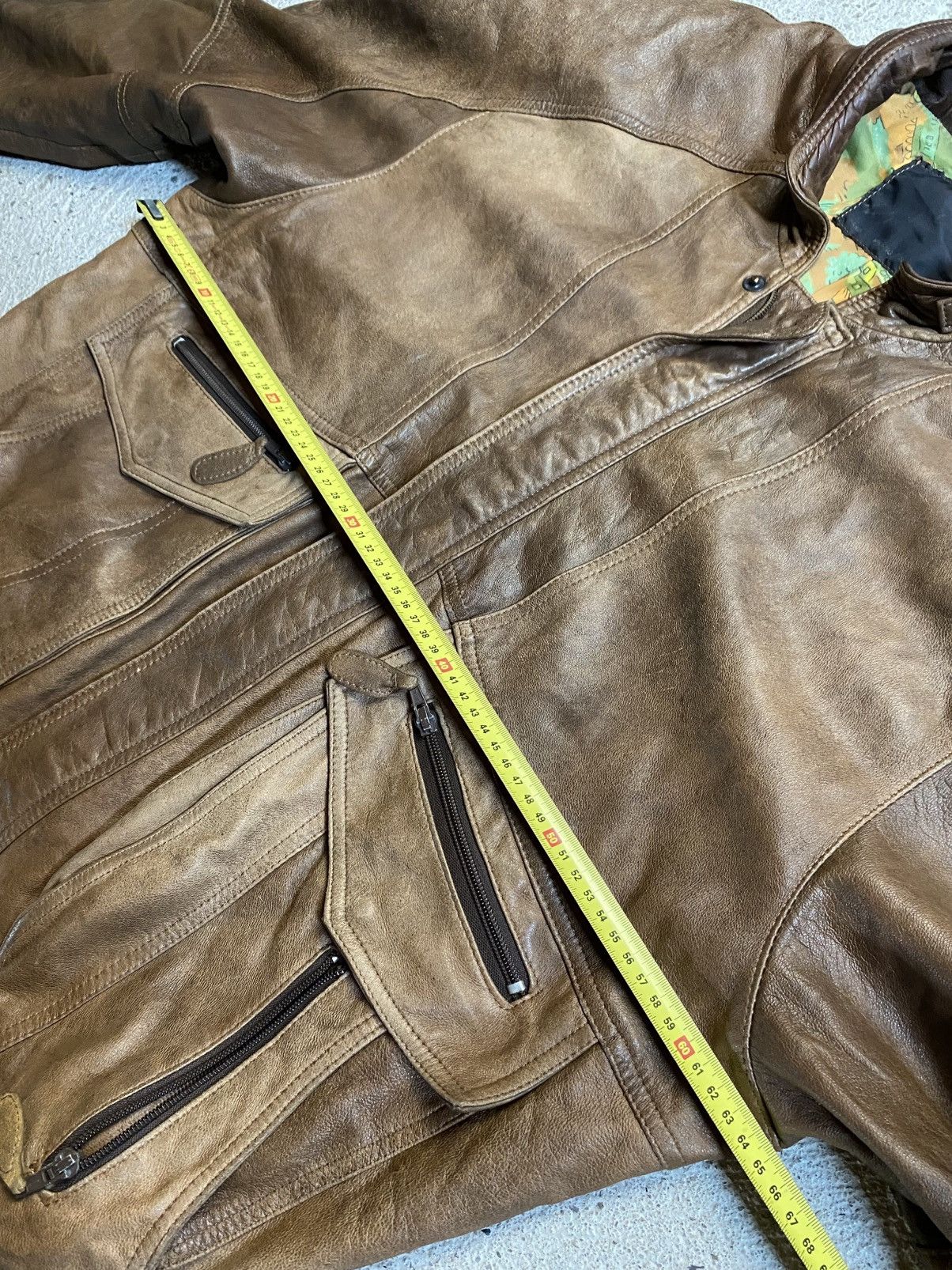 Vintage Bomber leather jacket brown avantgarde archive vintage Size US XL / EU 56 / 4 - 20 Thumbnail