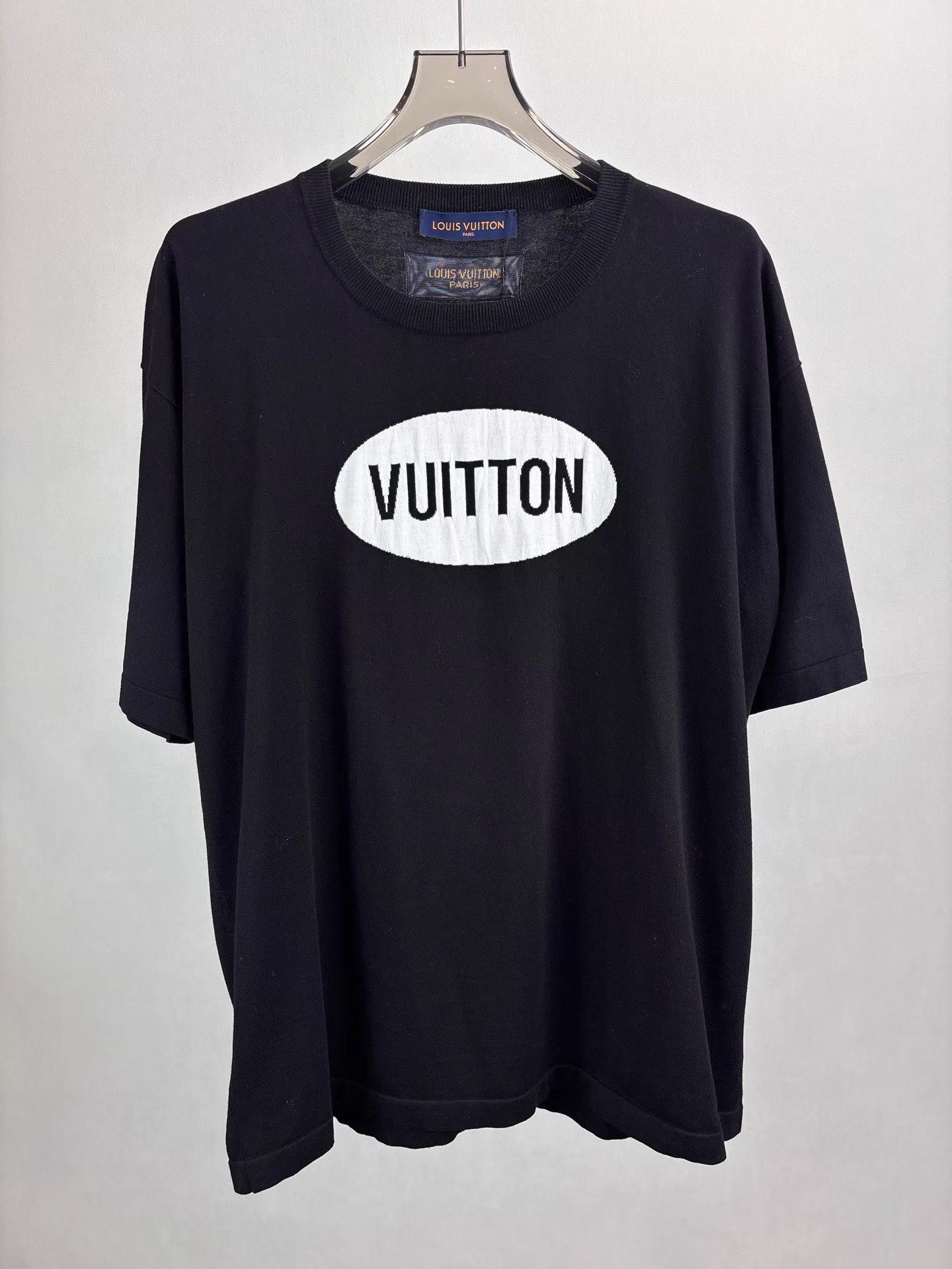 Louis Vuitton LOUIS VUITTON Chest Letter Knit Short Sleeve K1 Size US XL / EU 56 / 4 - 1 Thumbnail