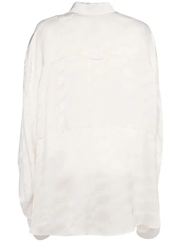 Balenciaga o1la1rc1a0824 Twisted Sleeve Shirt in Off-White Size US S / EU 44-46 / 1 - 5 Thumbnail