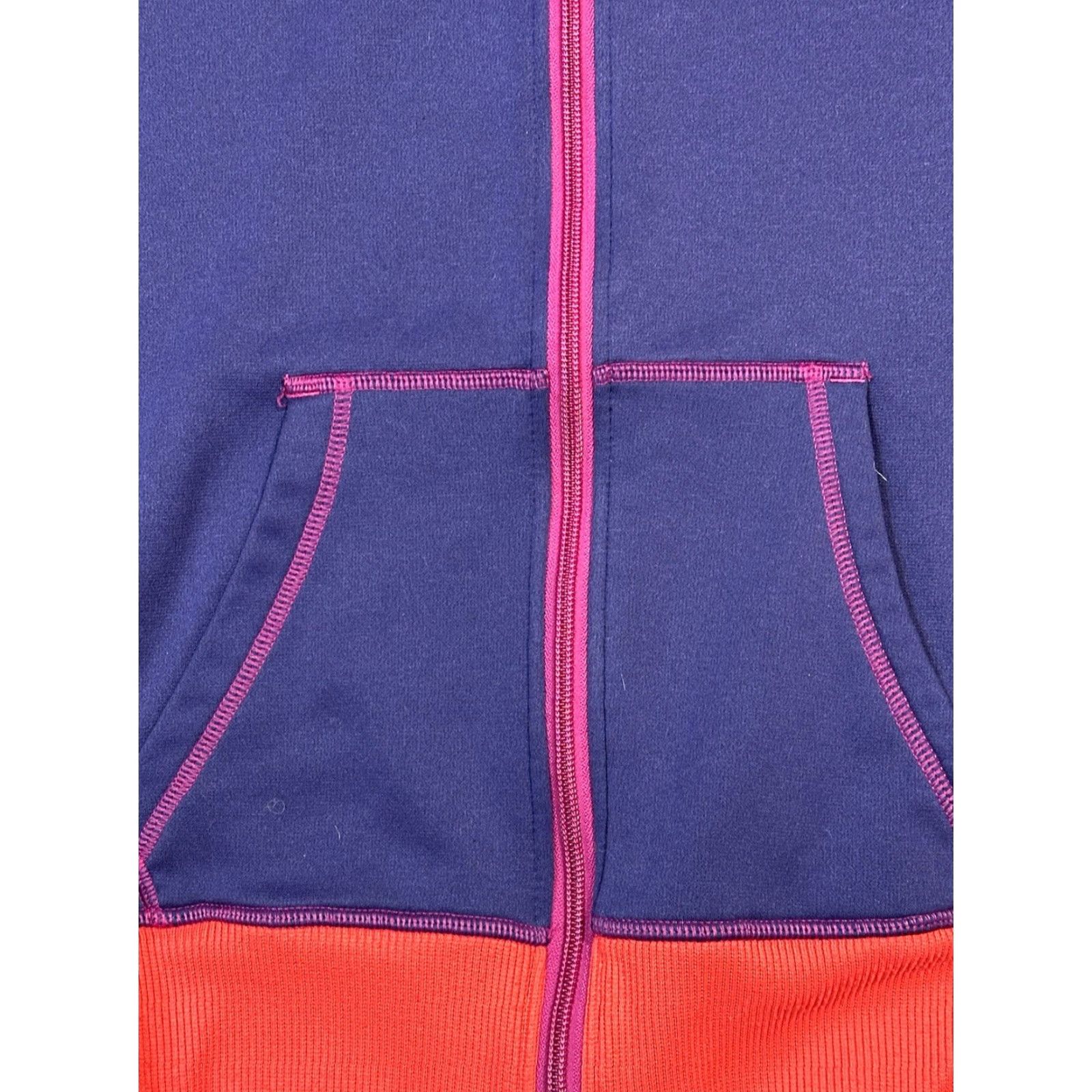 Nike Nike Full Zip Therma-Fit Colorblock Hoodie Women M Blue Purple Colorful Logo Zip Hooded Pockets Sports Nike Therma-Fit Size M / US 6-8 / IT 42-44 - 4 Thumbnail