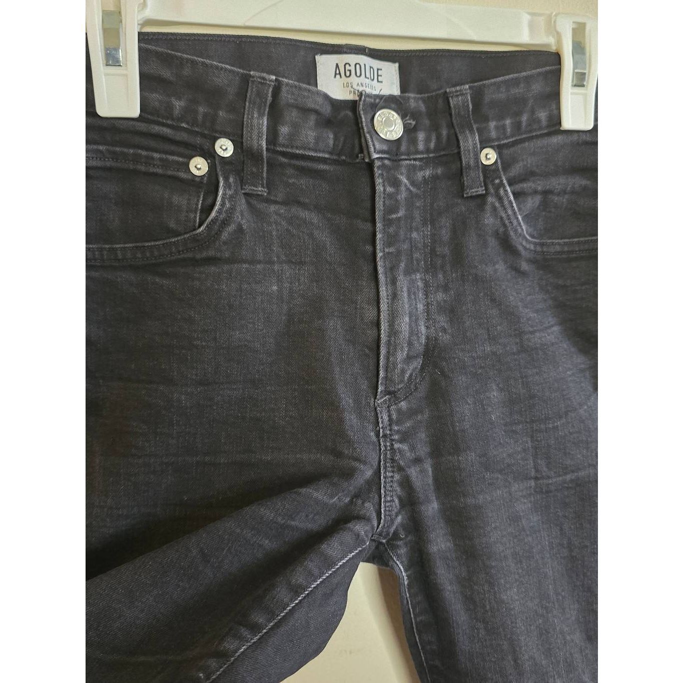 Agolde AGOLDE Feel Good Jeans Women’s Size 30 High Rise Black Organ Size 30" / US 8 / IT 44 - 10 Thumbnail