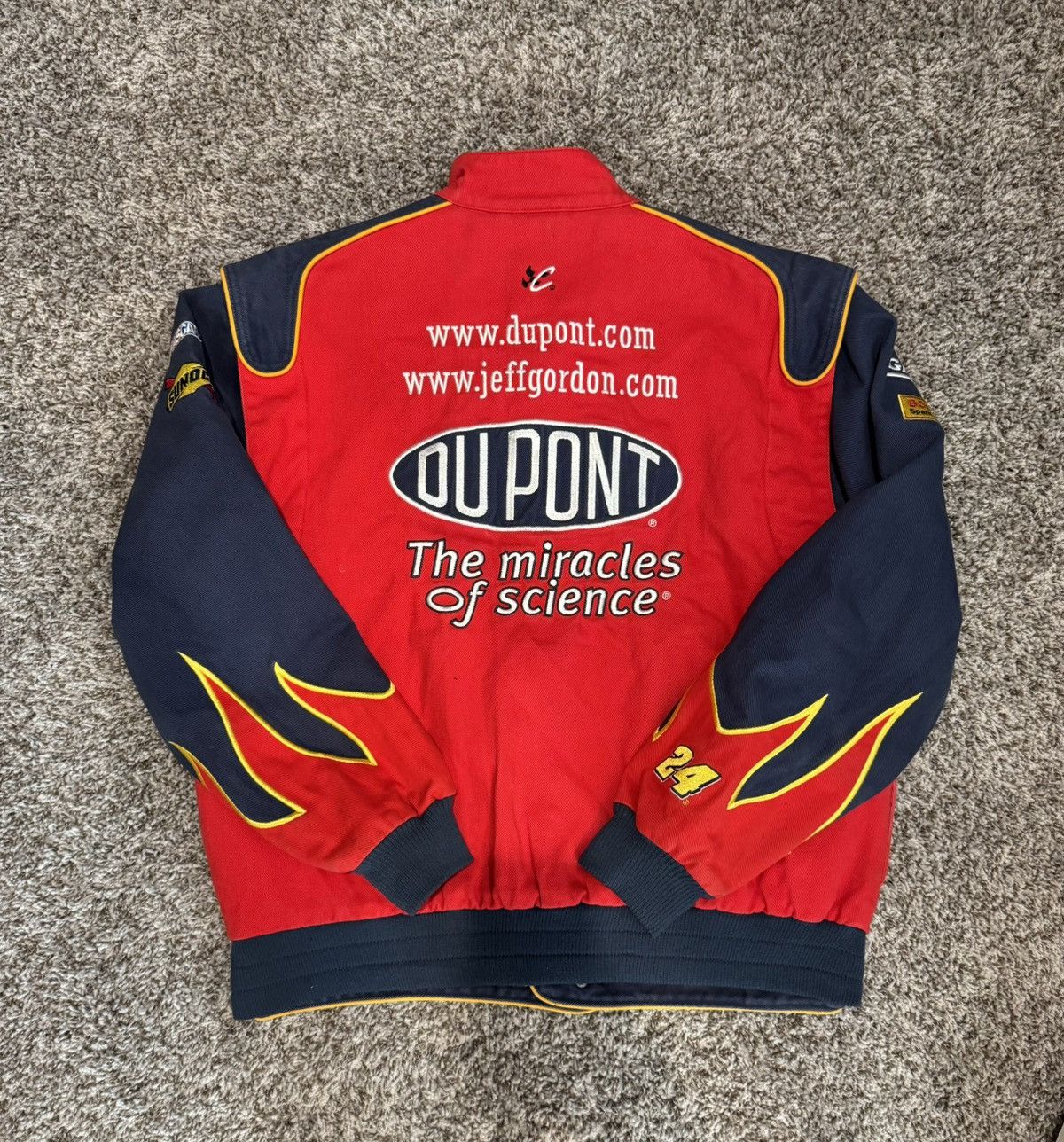 Chase Authentics Vintage Nascar Jeff Gordon Dupont Racing Jacket Size US M / EU 48-50 / 2 - 2 Thumbnail