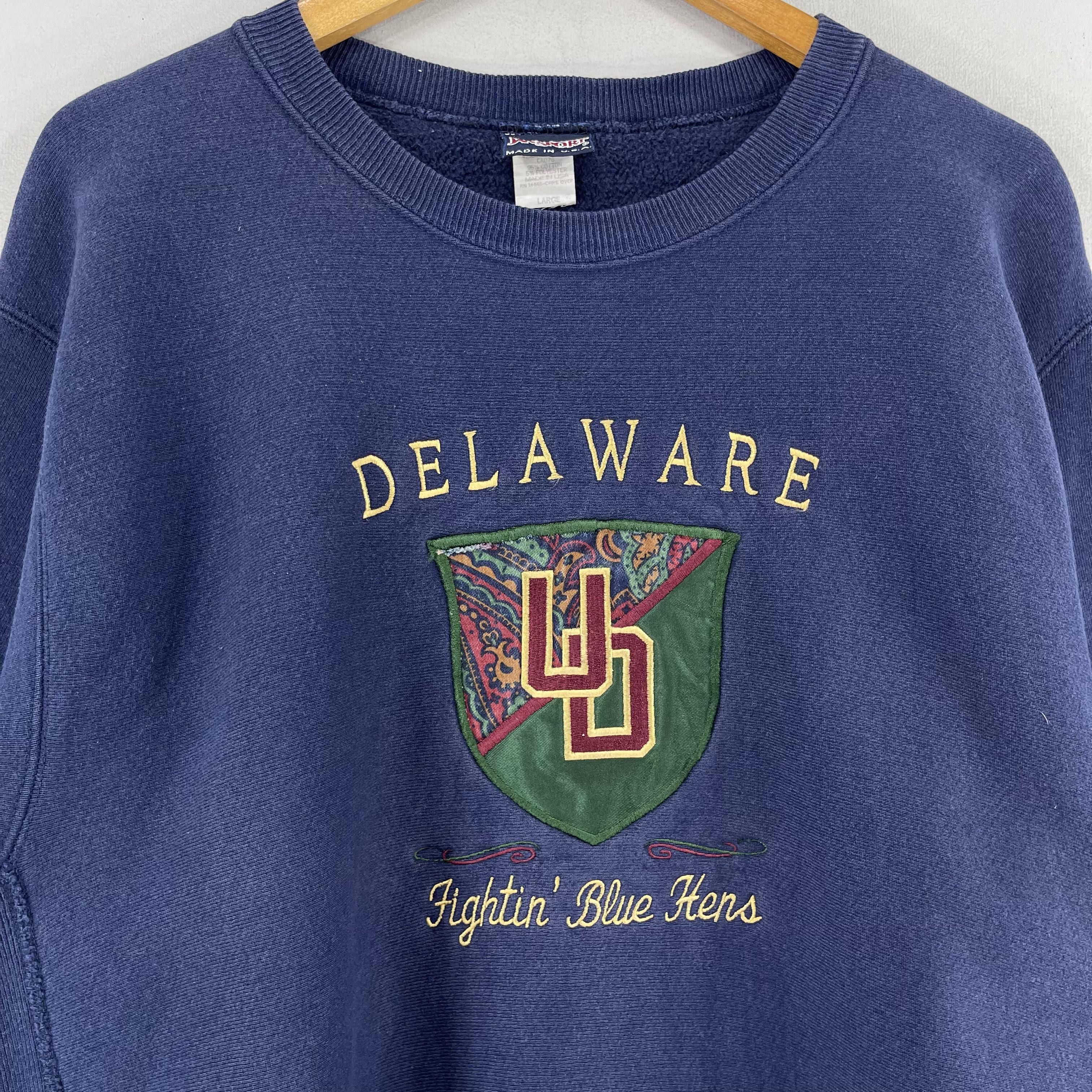 Jansport × Vintage Vintage DELWARE Embroidery Distressed Bleached Sweatshirt Size US L / EU 52-54 / 3 - 2 Thumbnail