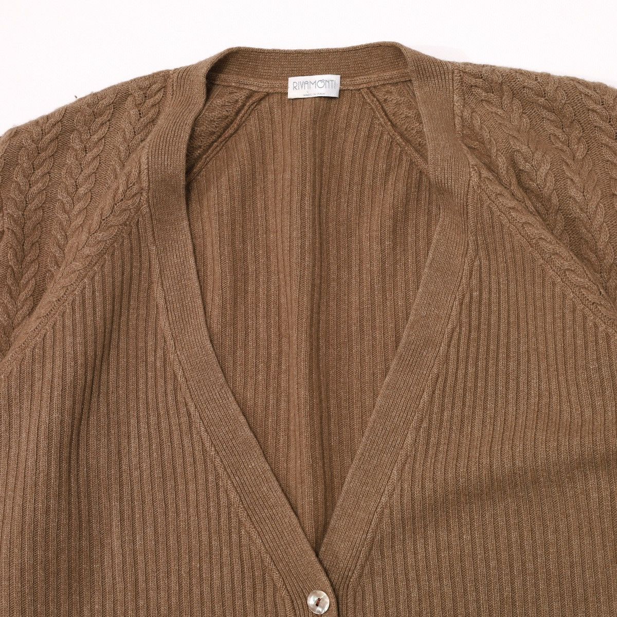 Brunello Cucinelli Rivamonti by Brunello Cucinelli Cable Knit Cardigan Sweater Size XL / US 12-14 / IT 48-50 - 11 Thumbnail