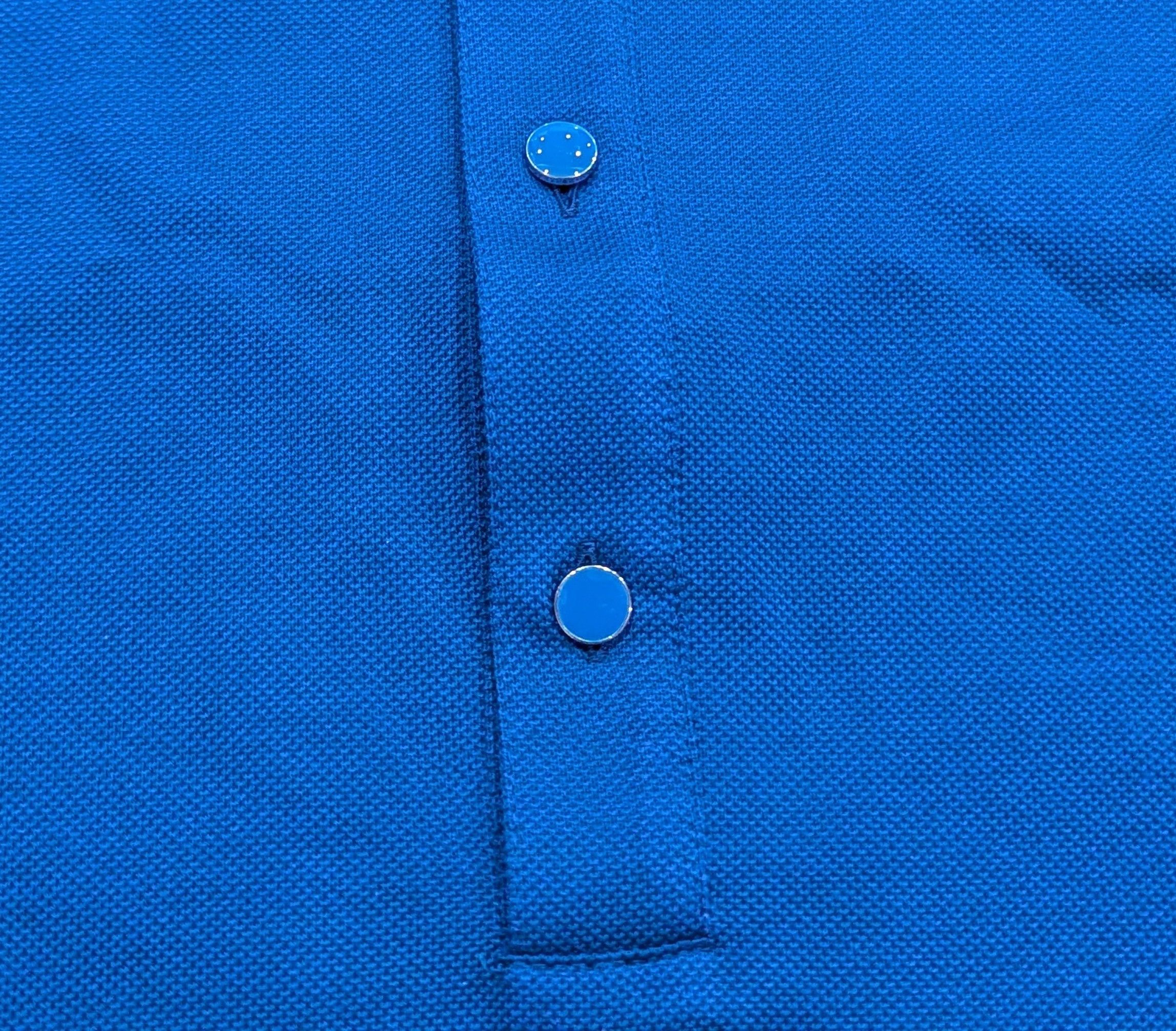 Givenchy GIVENCHY Cotton Pique Polo Shirt Electric Blue Medium Size US M / EU 48-50 / 2 - 3 Thumbnail