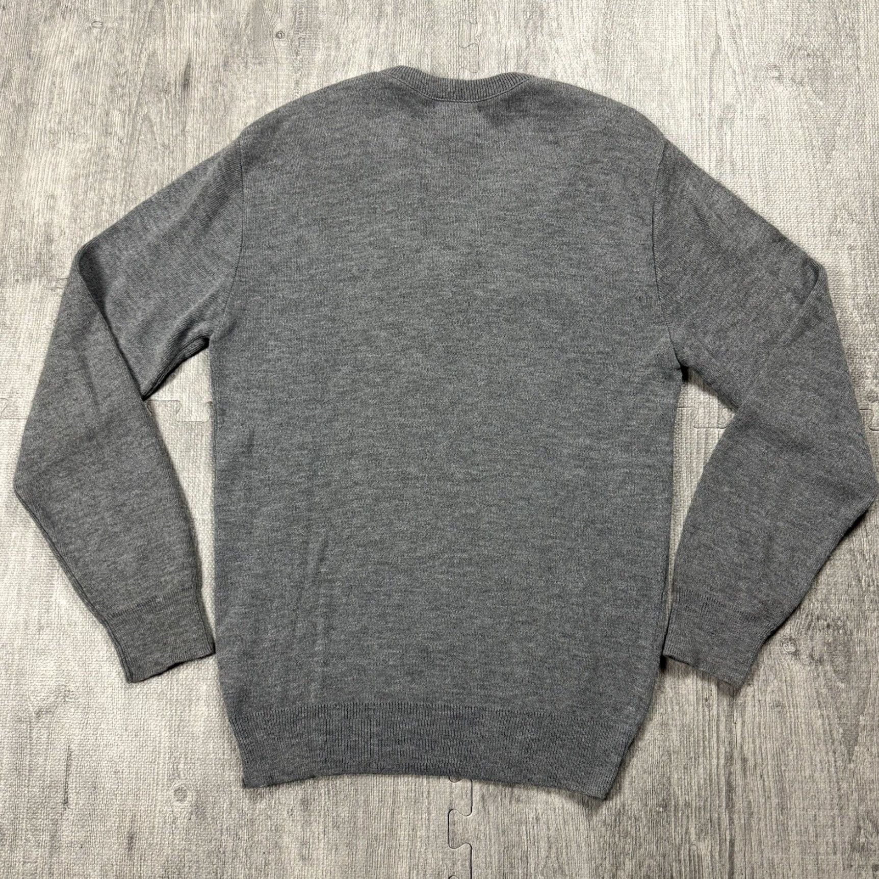 Jantzen VINTAGE JANTZEN USA MADE GREY V-NECK PULLOVER SWEATER MENS MEDIUM ACRYLIC CASUAL PREPPY 90s Size US M / EU 48-50 / 2 - 7 Thumbnail