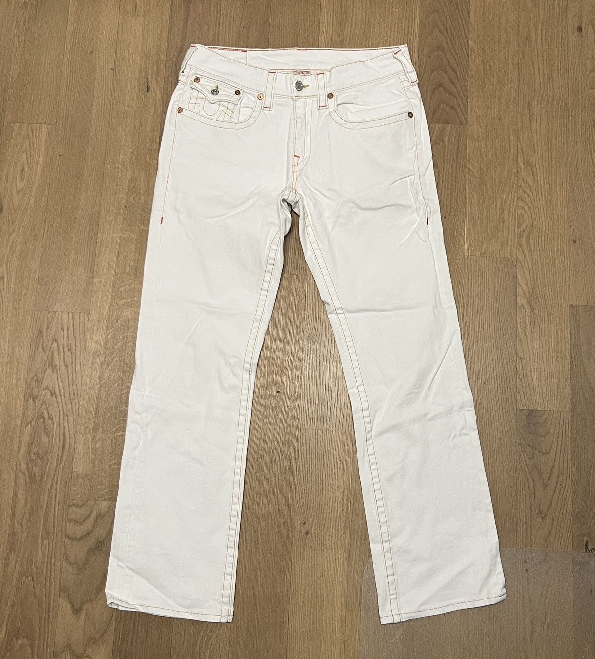 True Religion OG True Religion Ricky Jeans White Size US 33 - 1 Thumbnail