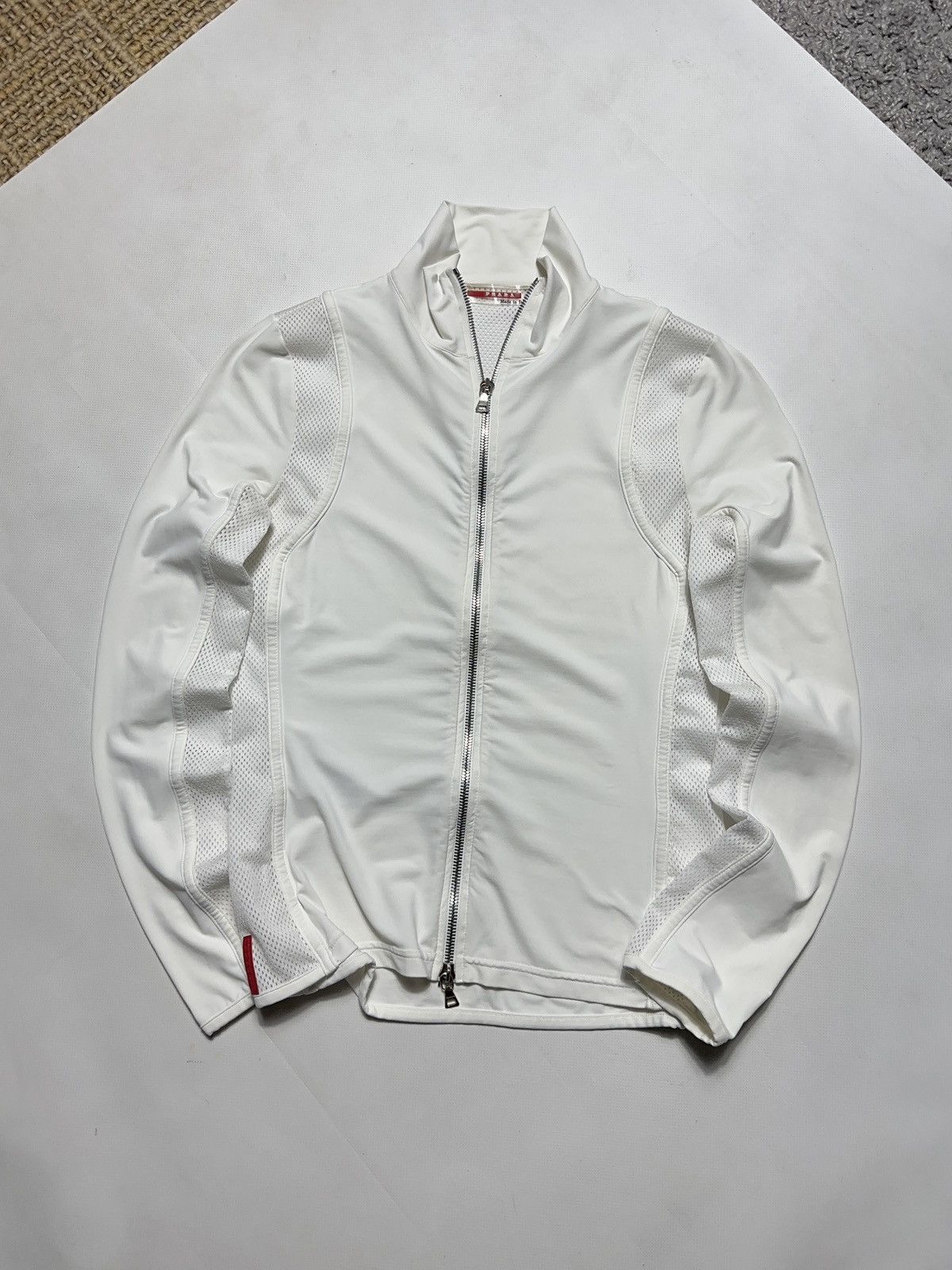 Prada 00’s PRADA SPORT RED TAB White Zip Up Jacket Size M / US 6-8 / IT 42-44 - 1 Thumbnail