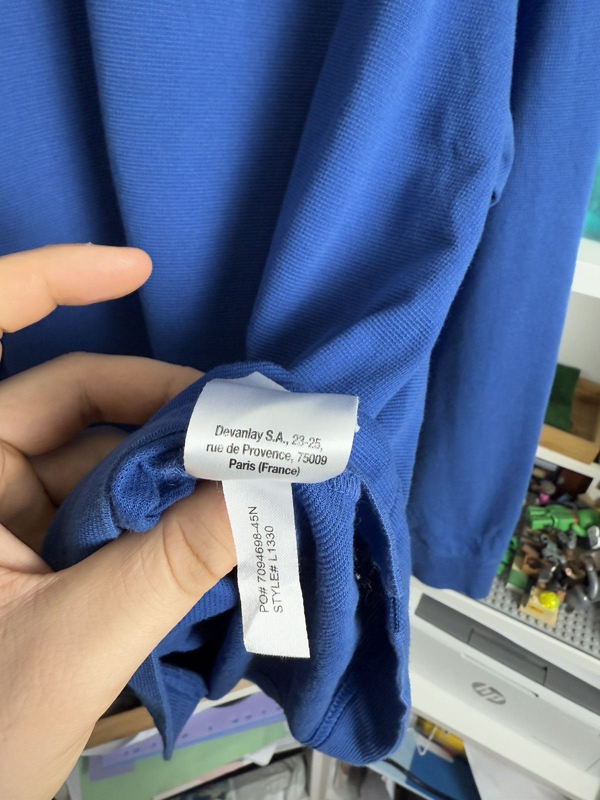 Designer × Lacoste Lacsote sport blue baggy longsleeve rugby polo XXXL 3XL rare Size US XXL / EU 58 / 5 - 8 Thumbnail