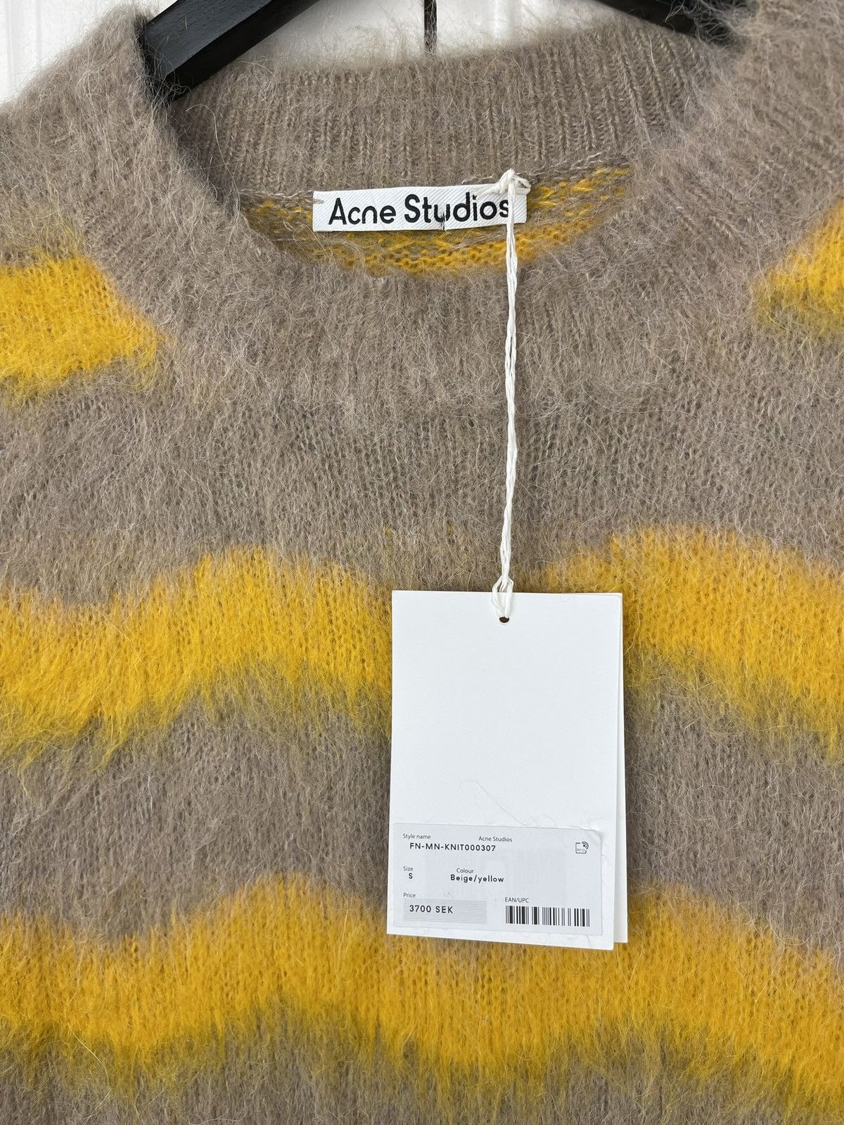Acne Studios New 🔥 Acne Studios Kristoffer mohair zigzag sweater knit Size US L / EU 52-54 / 3 - 2 Thumbnail