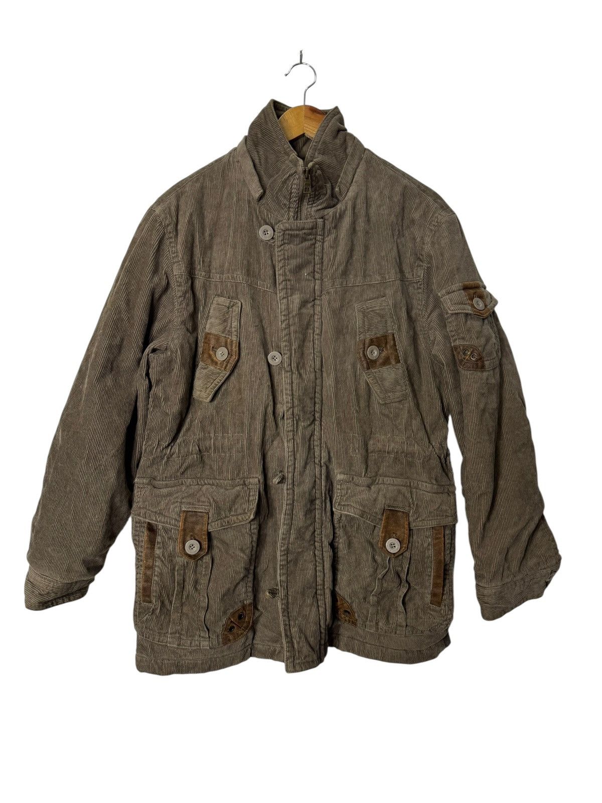 Edwin Vintage Edwin Corduroy leather jacket Size US L / EU 52-54 / 3 - 1 Thumbnail