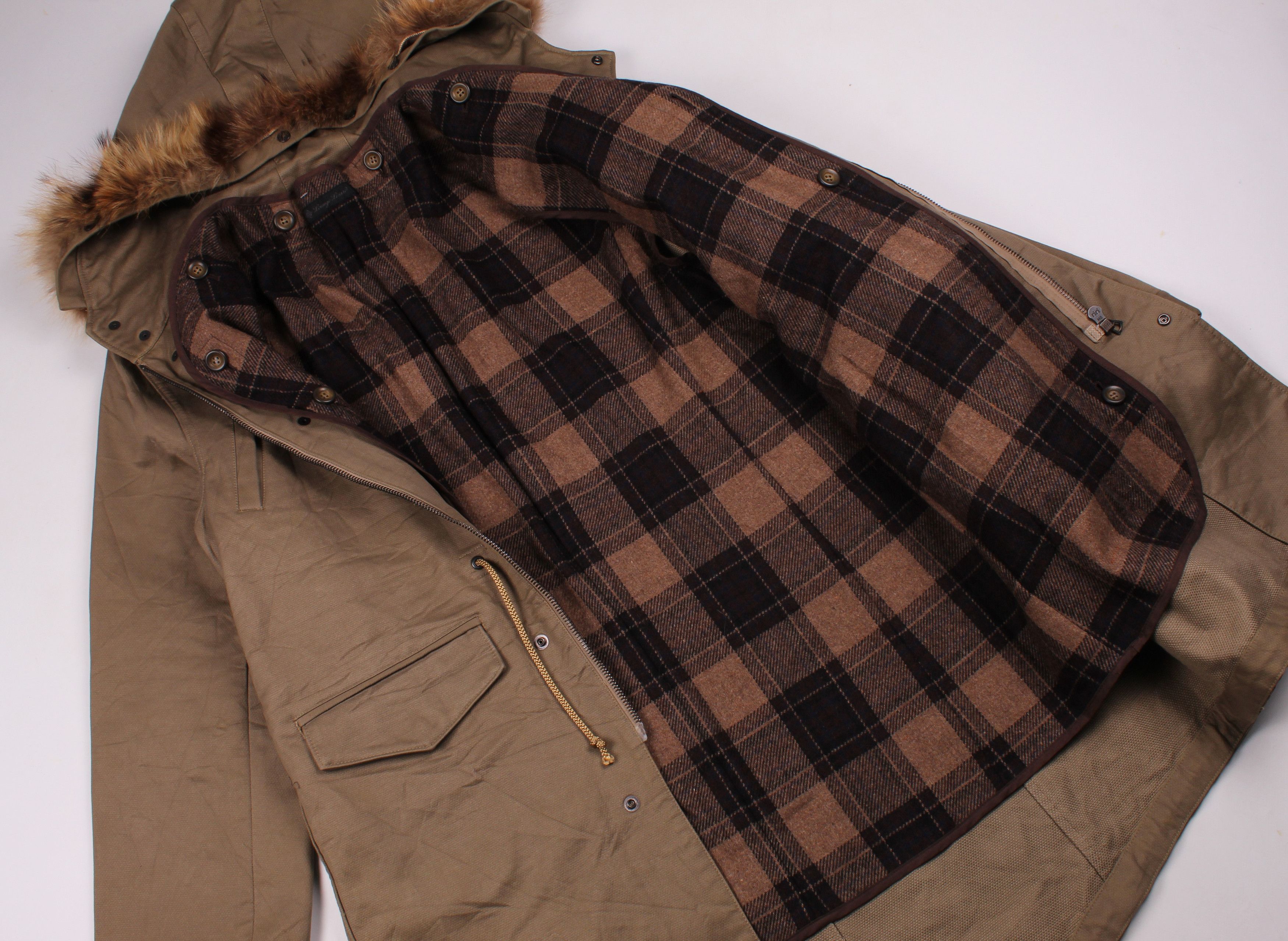 Japanese Brand Vintage Lounge Lizard Japan Military Fishtail Khaki Parka Size US M / EU 48-50 / 2 - 10 Thumbnail