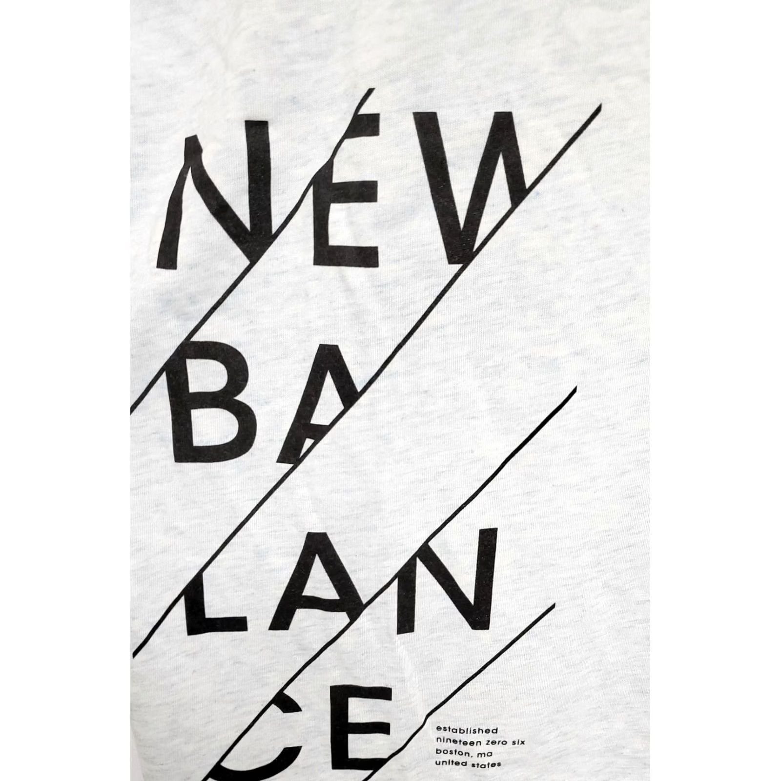 New Balance New Balance Womens Athletic Tee T-Shirt Blue Graphic Heathertech Shirt S Activewear Size S / US 4 / IT 40 - 2 Thumbnail