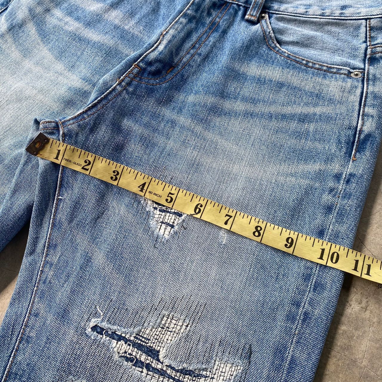 MOUSSY Vintage Azul by Moussy Distressed Slim Denim Size US 29 - 6 Thumbnail