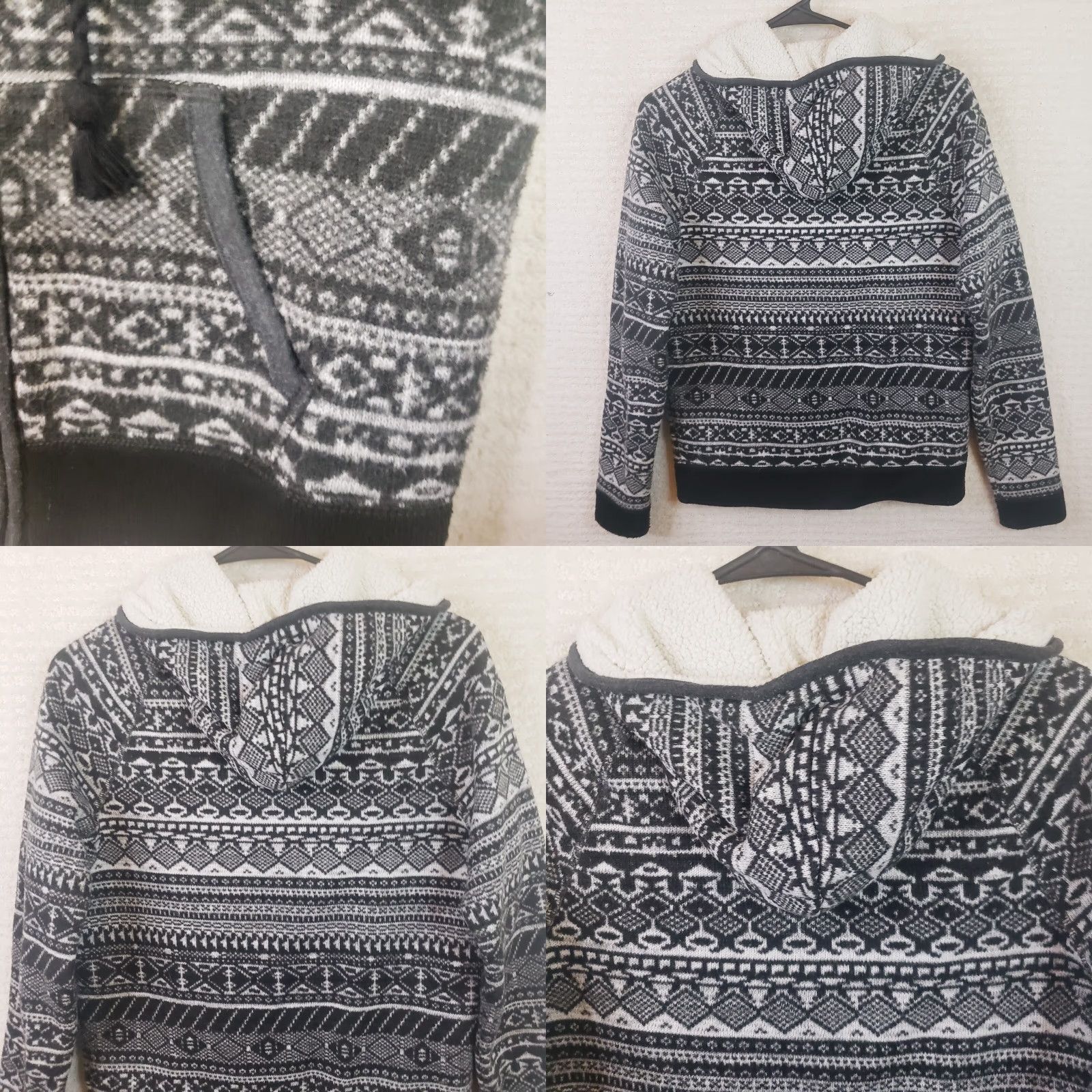 American Eagle Outfitters VINTAGE American Eagle Outfitters Full Zip Hoodie Shirt M Gray Black Geometric Aztec Boho Southwestern Unisex Adults Mens Womens Size M / US 6-8 / IT 42-44 - 8 Thumbnail