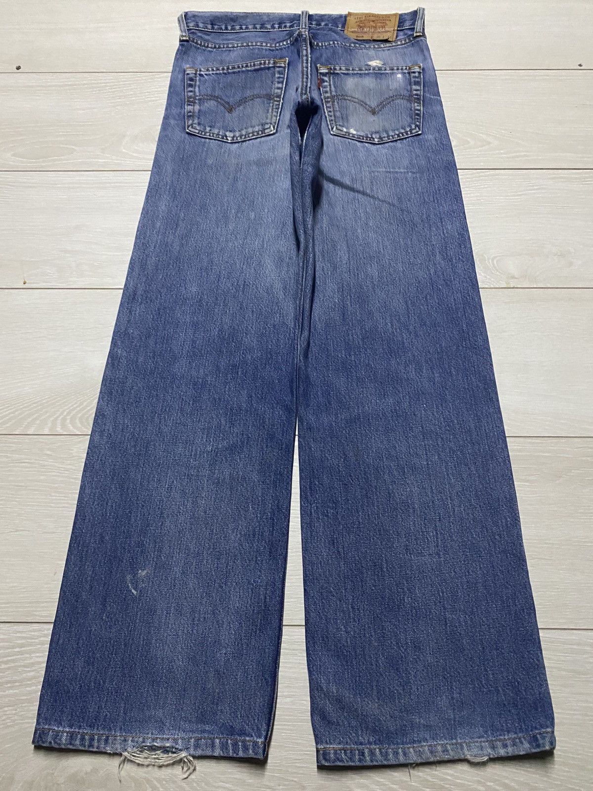 Vintagw Levis 508 90s Faded Wash Distressed Loose Jeans