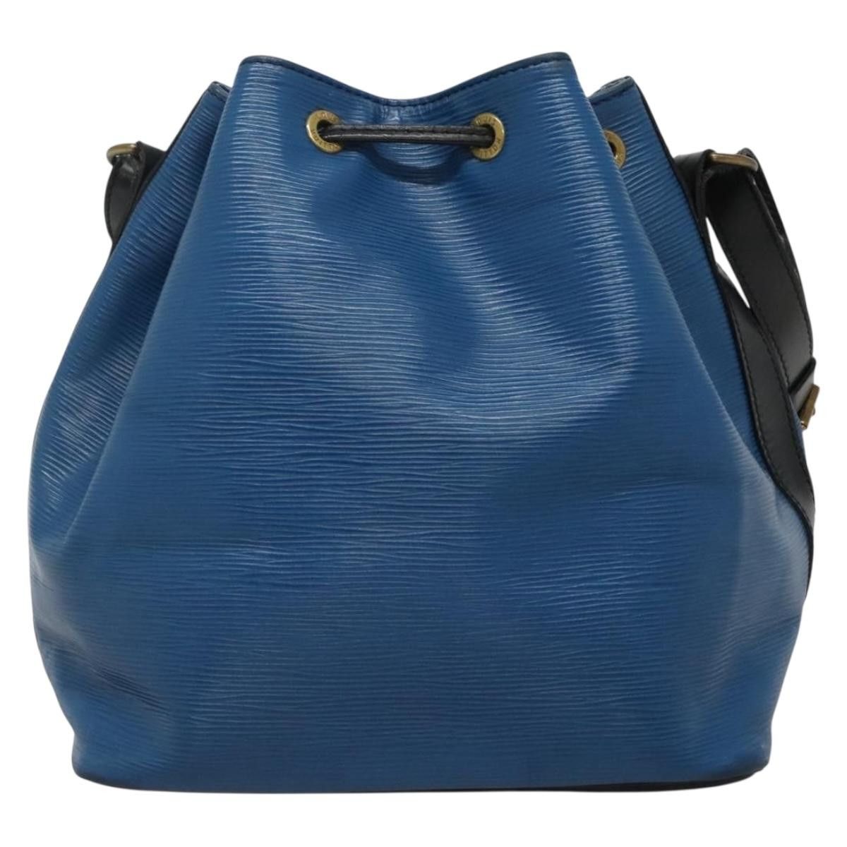 Louis Vuitton LOUIS VUITTON Epi Petit Noe Shoulder Bag Bicolor Black Blue Size ONE SIZE - 2 Thumbnail