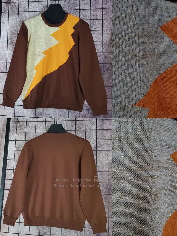 Dior Dior Brown Wool Long Sleeve Pullover Sweater . Size M / US 6-8 / IT 42-44 - 3 Thumbnail