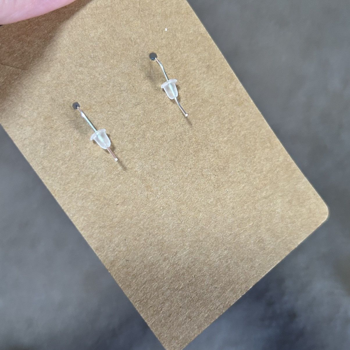 Handmade Handcrafted elegant vintage bead cat eye glass earrings Size ONE SIZE - 4 Thumbnail