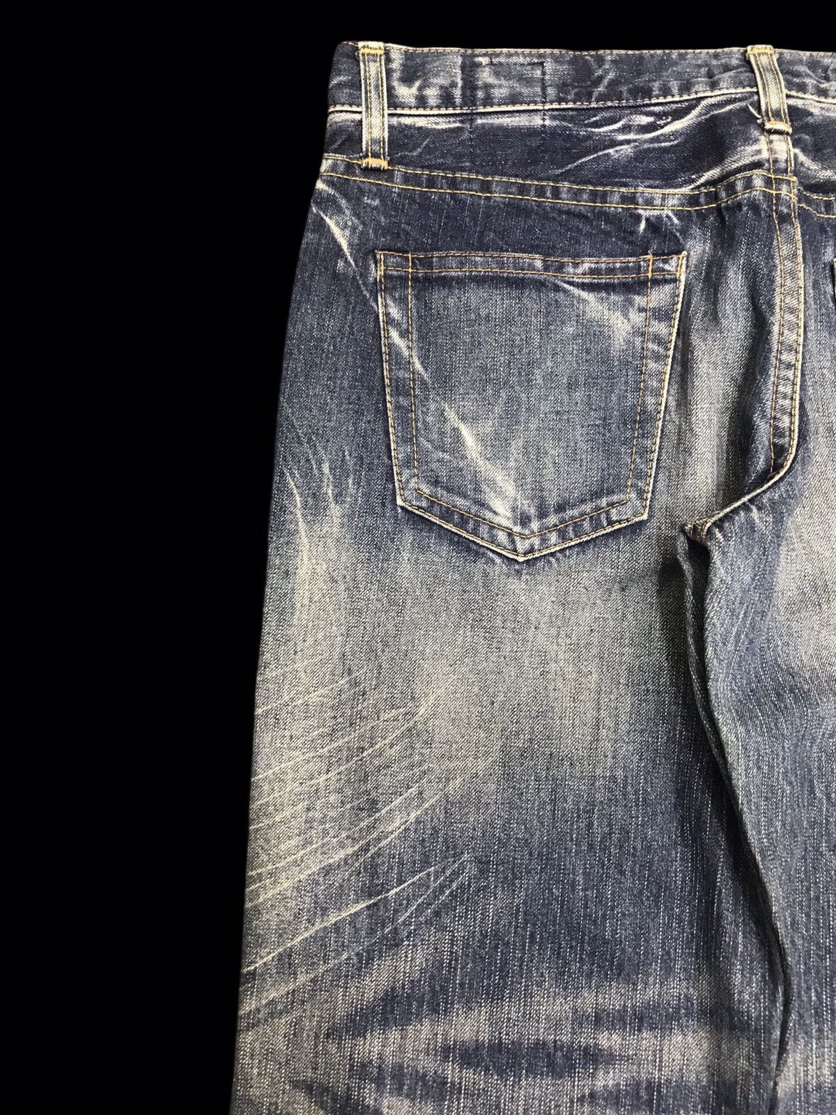 Japanese Brand 💥ARCHIVAL💥VINTAGE ET JAPAN CRAZY FADES RELAXED DENIM F392 Size US 32 / EU 48 - 14 Thumbnail