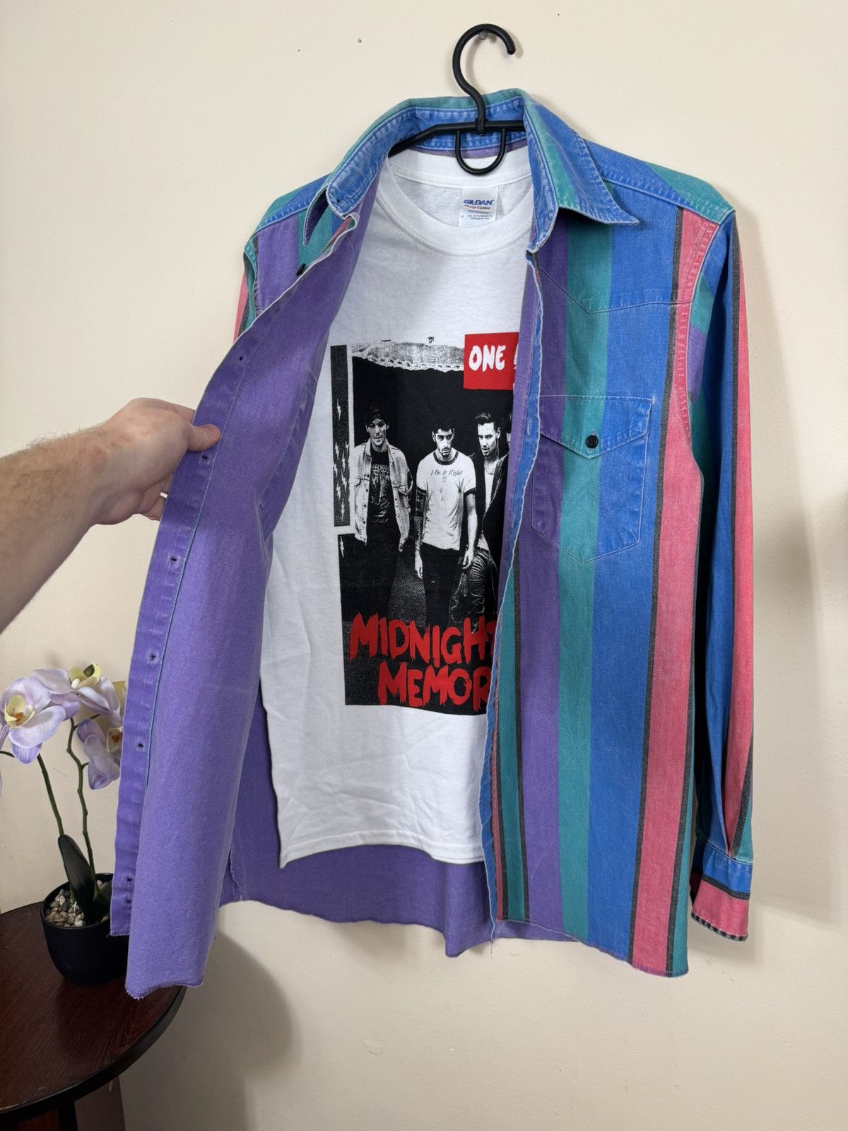 Vintage VTG Wrangler brushpopper multi bold stripe shirt 15.5 - 33 Size US M / EU 48-50 / 2 - 20 Thumbnail