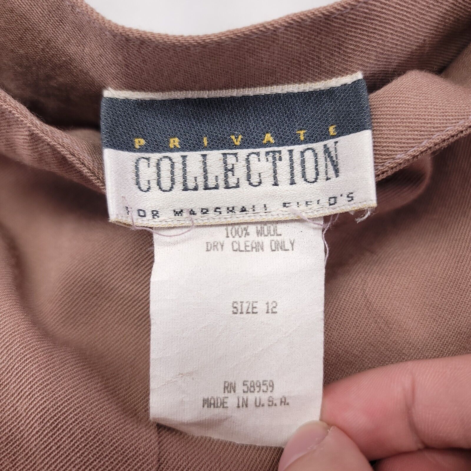 Banana Republic Private Collection Casual Button Pants Womens Size 17 Brown Size 27" / US 4 / IT 40 - 3 Thumbnail
