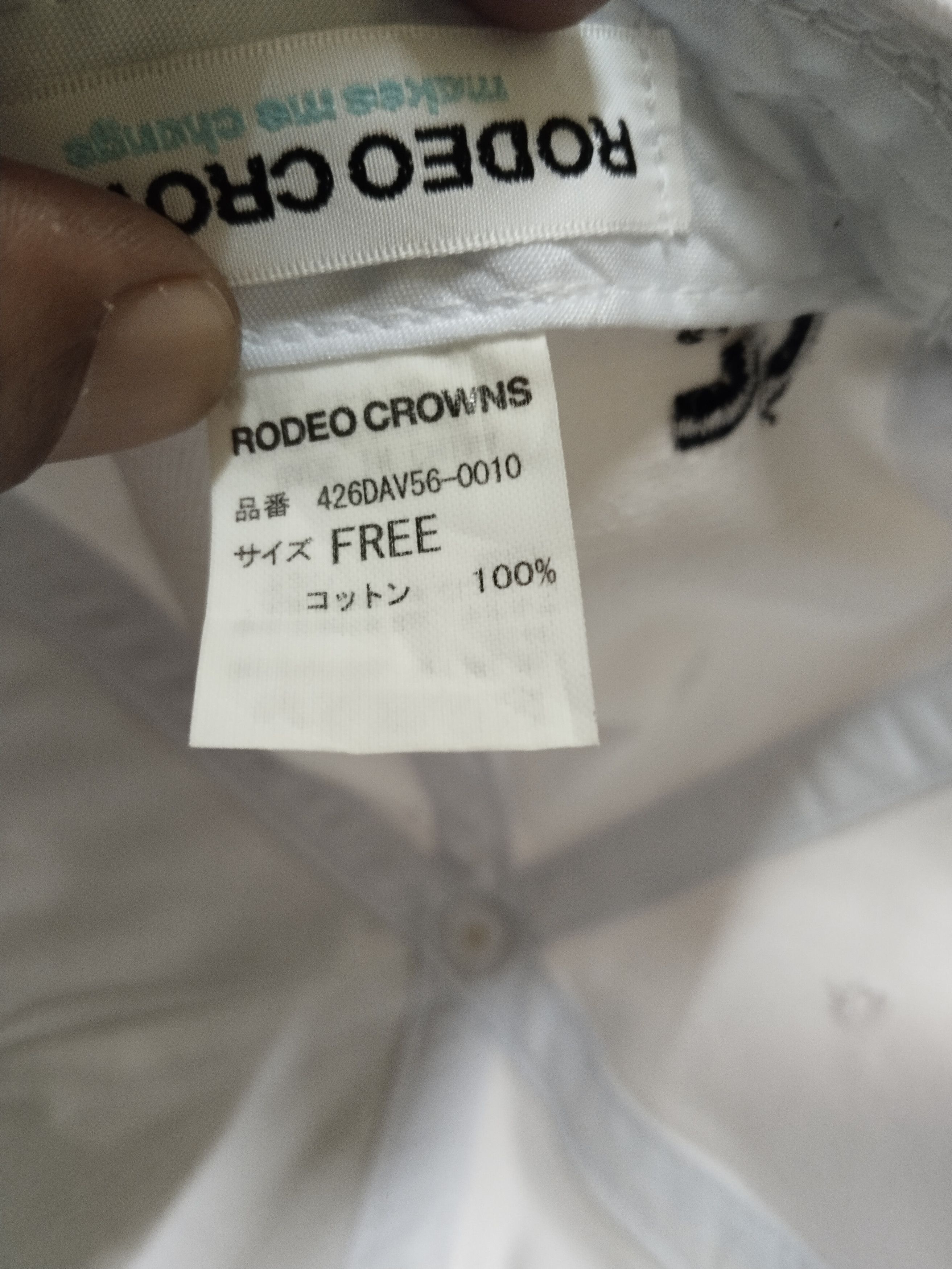 Japanese Brand RODEO CROWN WITH CHINESE EMBROIDERY LOGO Size ONE SIZE - 7 Thumbnail