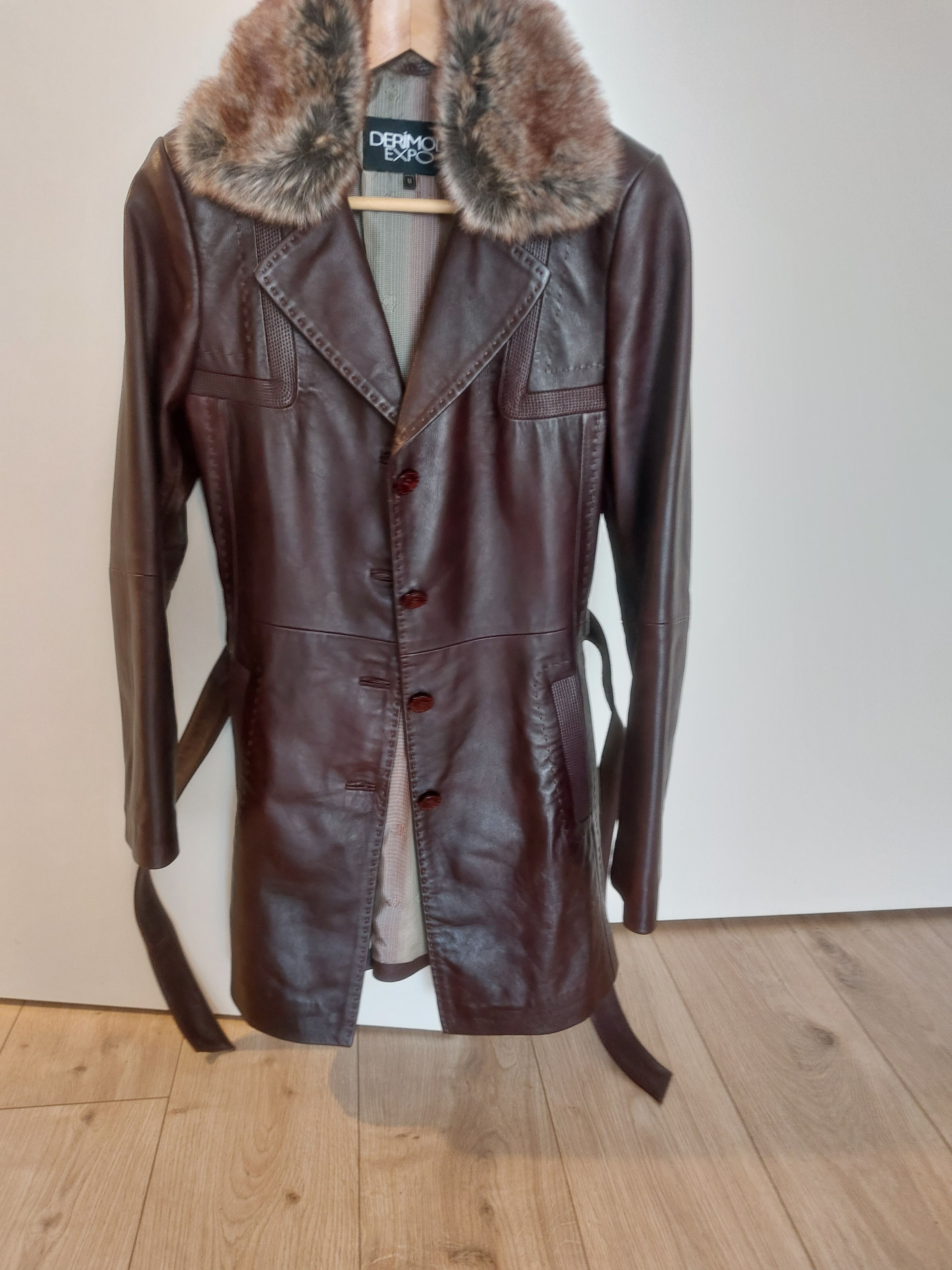 Other Halflong soft leather coat from Derimod, 38 Size M / US 6-8 / IT 42-44 - 1 Thumbnail