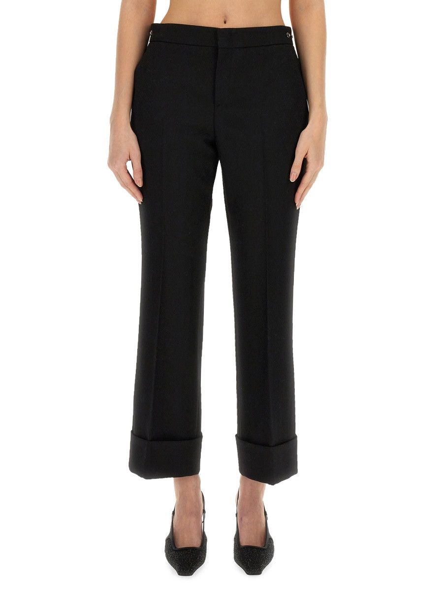 Gucci GUCCI WOOL PANTS - BLACK (IT 42) Size 42" / US 20 - 1 Thumbnail