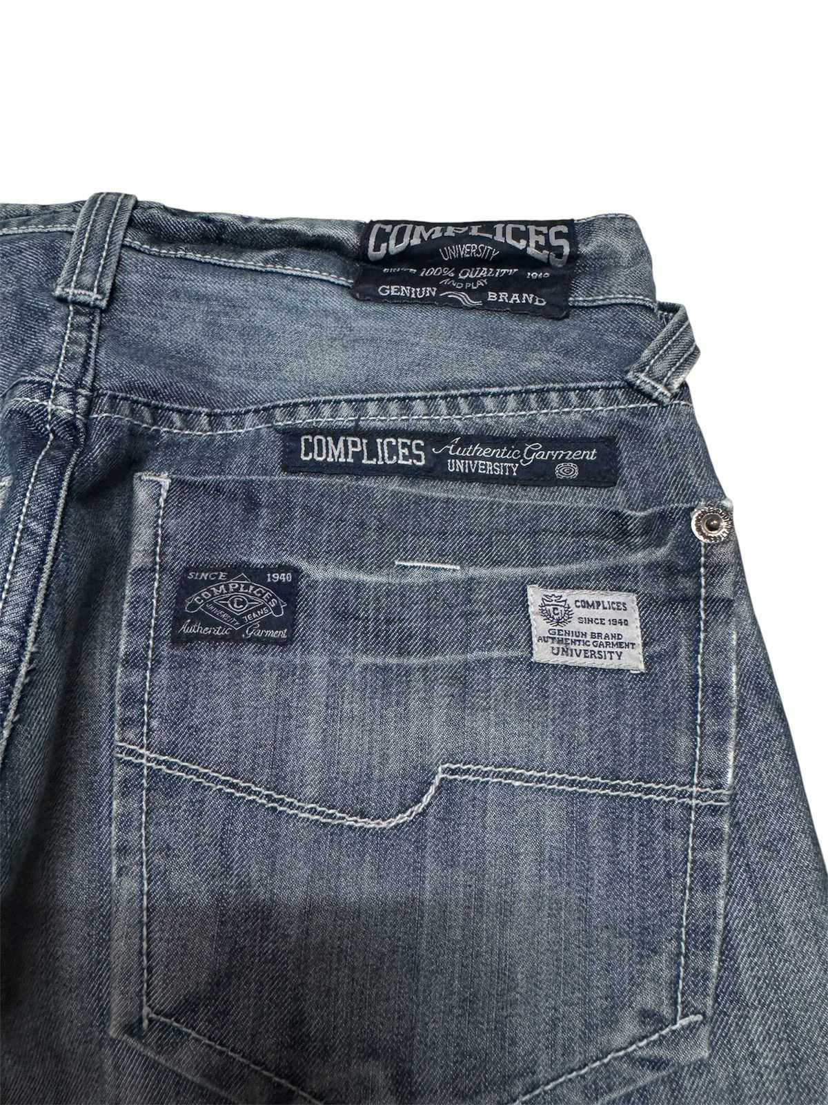 Tornado Mart GRUNGE VINTAGE JAPANESE DISTRESSED STONED WASHED Size US 29 - 15 Thumbnail