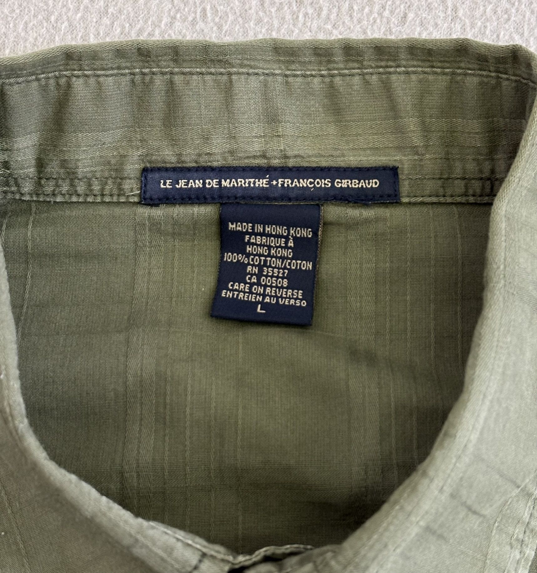 Marithe + Francois Girbaud Marithe Francois Girbaud Khaki shirt Large Size US L / EU 52-54 / 3 - 14 Thumbnail